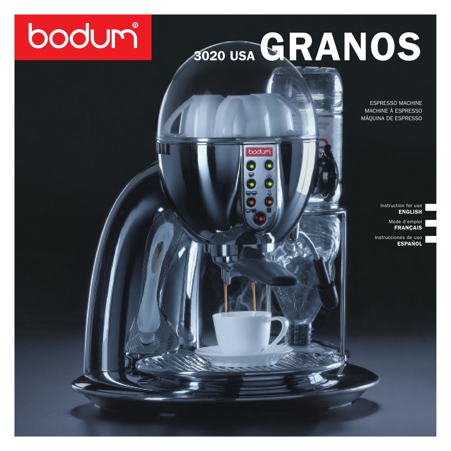 Bodum 3020 USA Espresso Maker User Manual