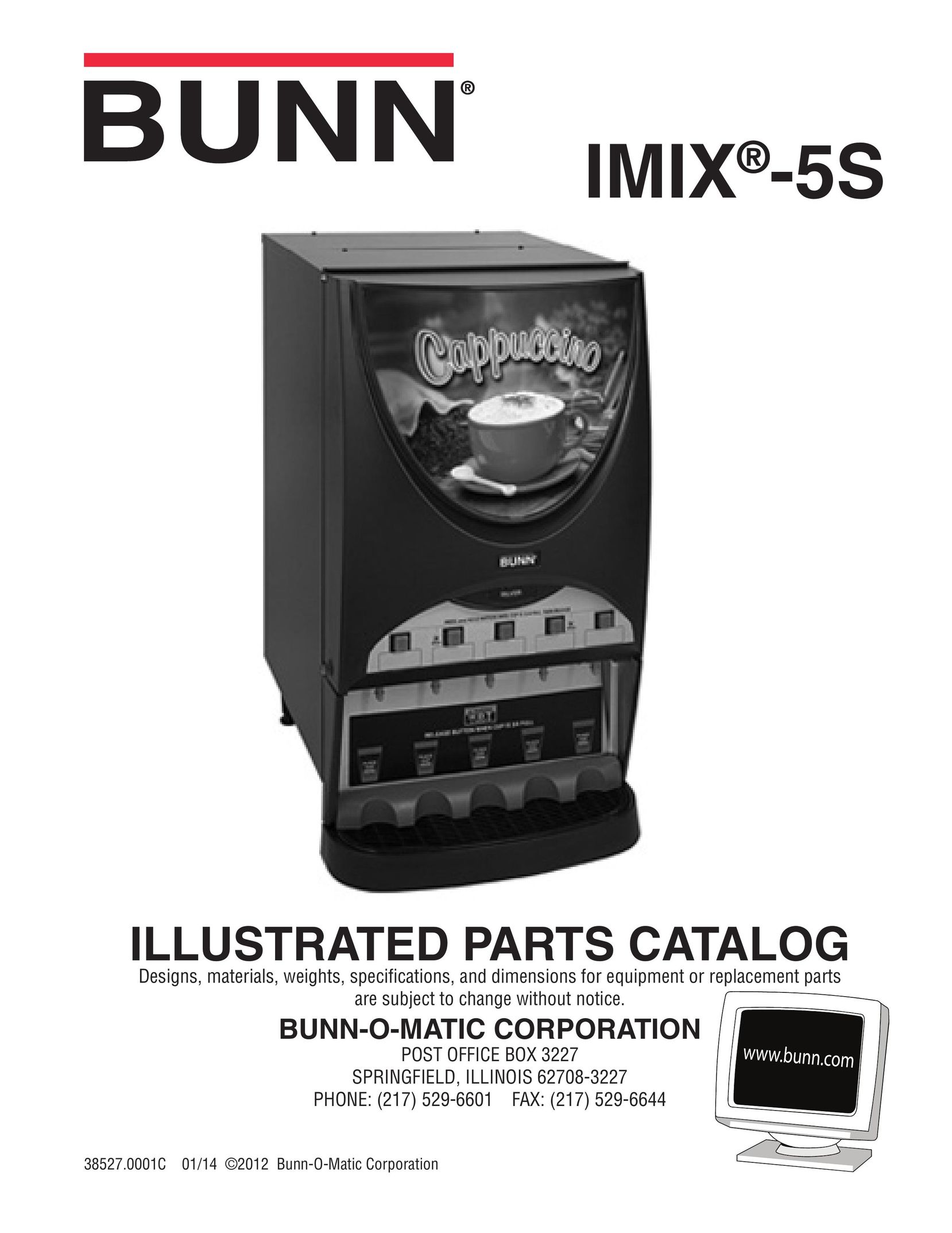 Bunn imix-5s Espresso Maker User Manual