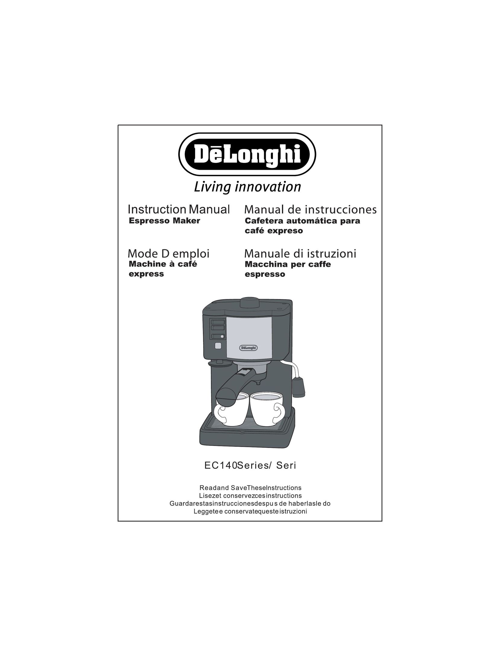 DeLonghi EC 140 Series Espresso Maker User Manual