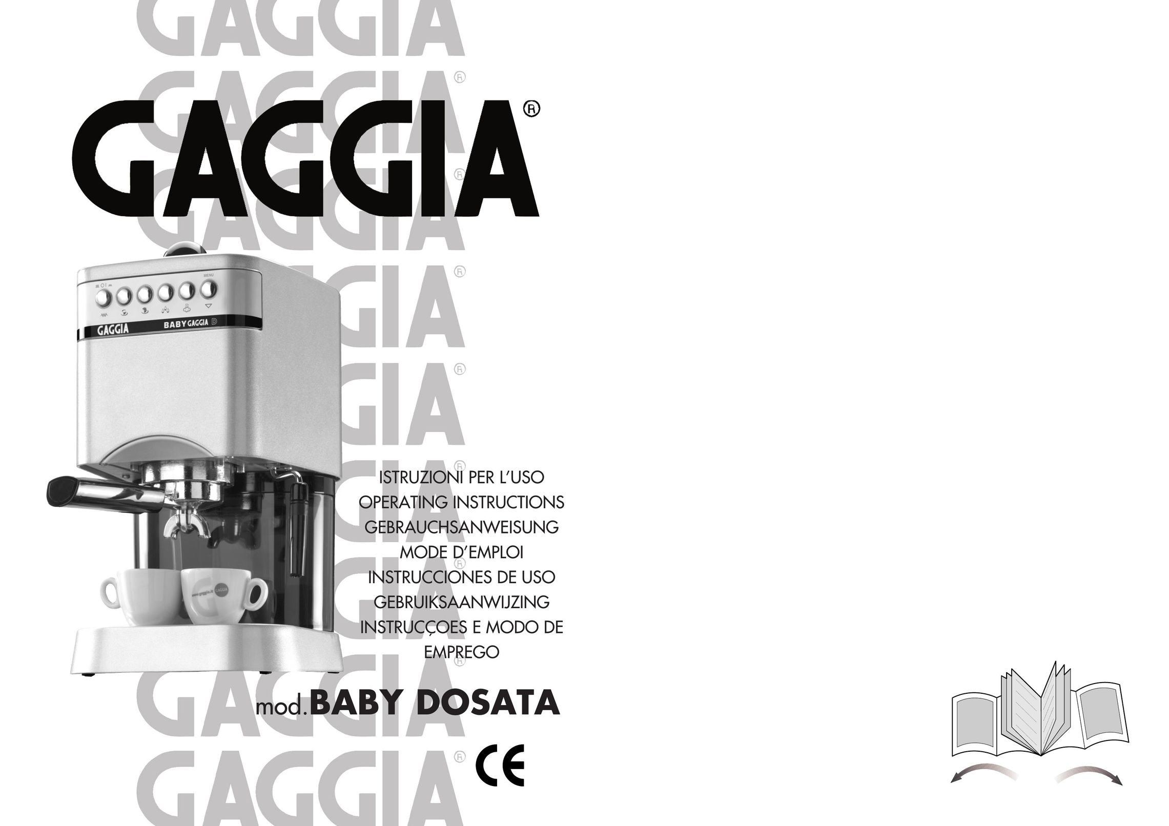 Gaggia Machine Baby Dosata Espresso Maker User Manual