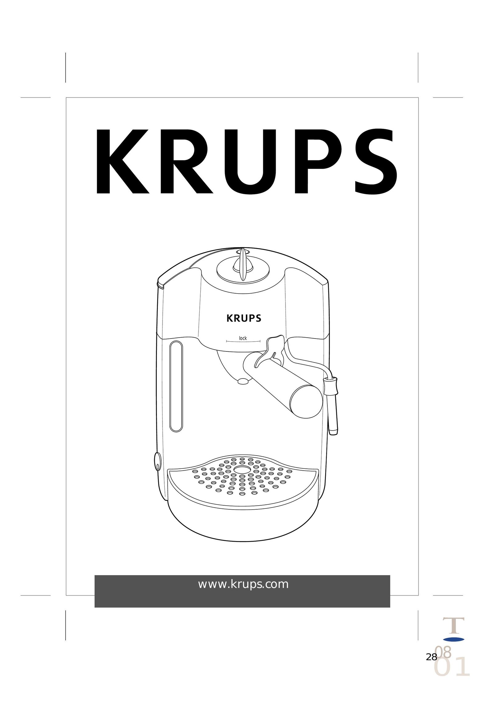 Krups FNP1 Espresso Maker User Manual