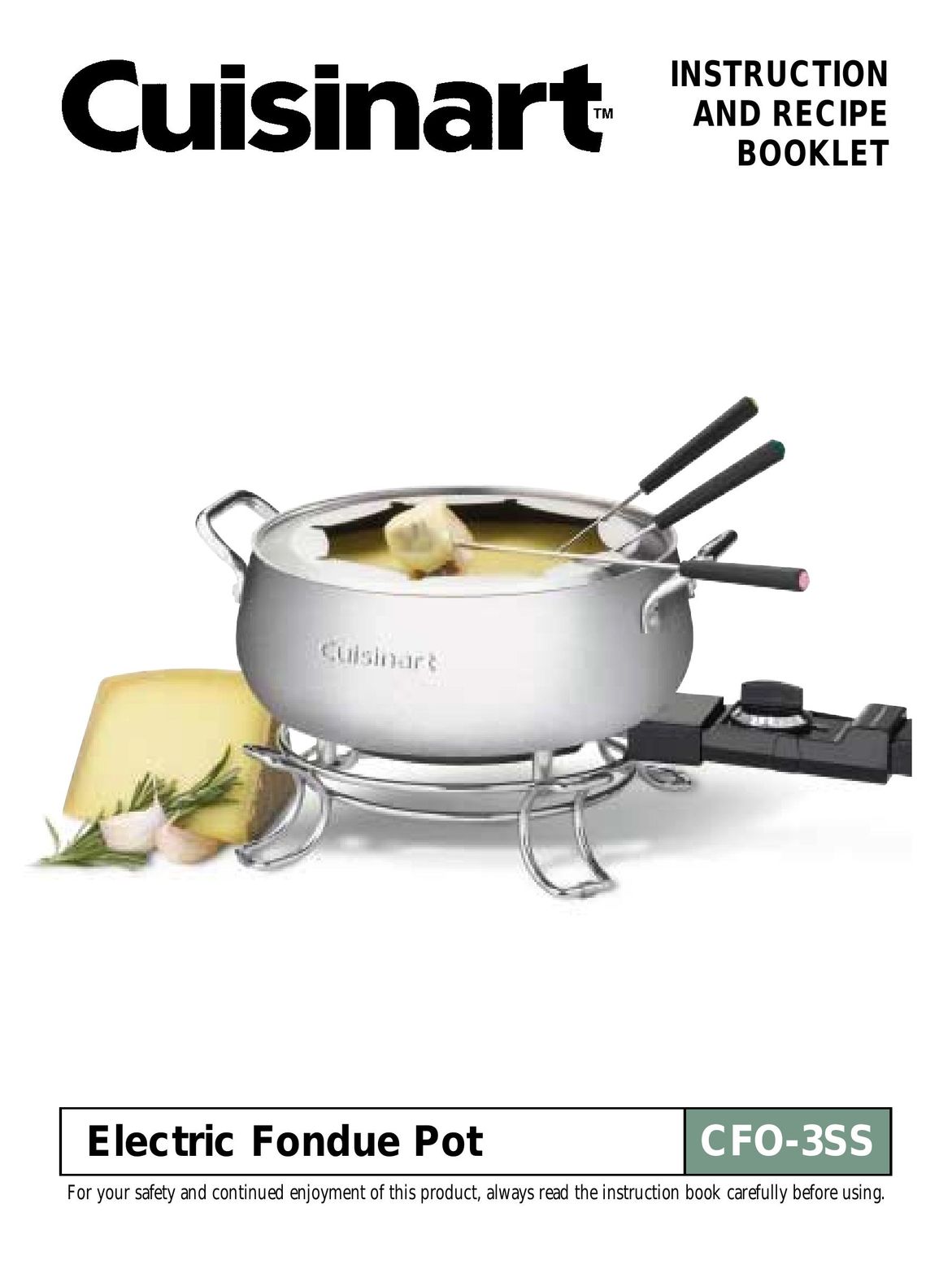 Cuisinart CFO-3SS Fondue Maker User Manual