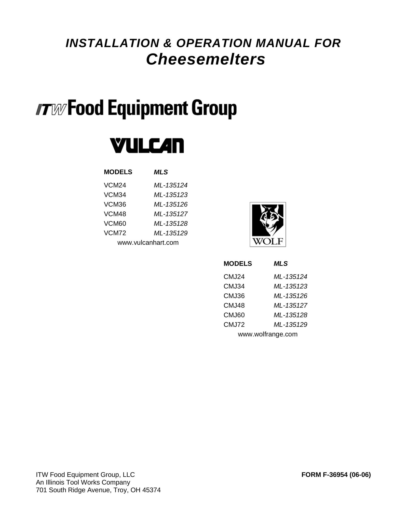 Vulcan-Hart VCM24 ML-135124 Fondue Maker User Manual