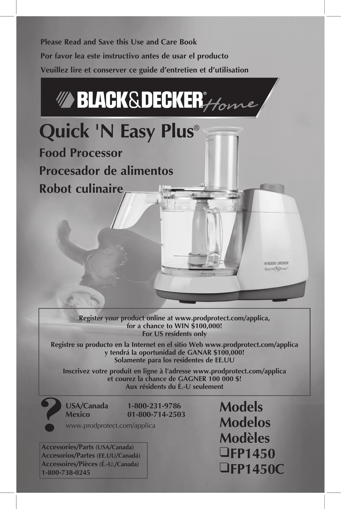 Black & Decker FP1450C Food Processor User Manual