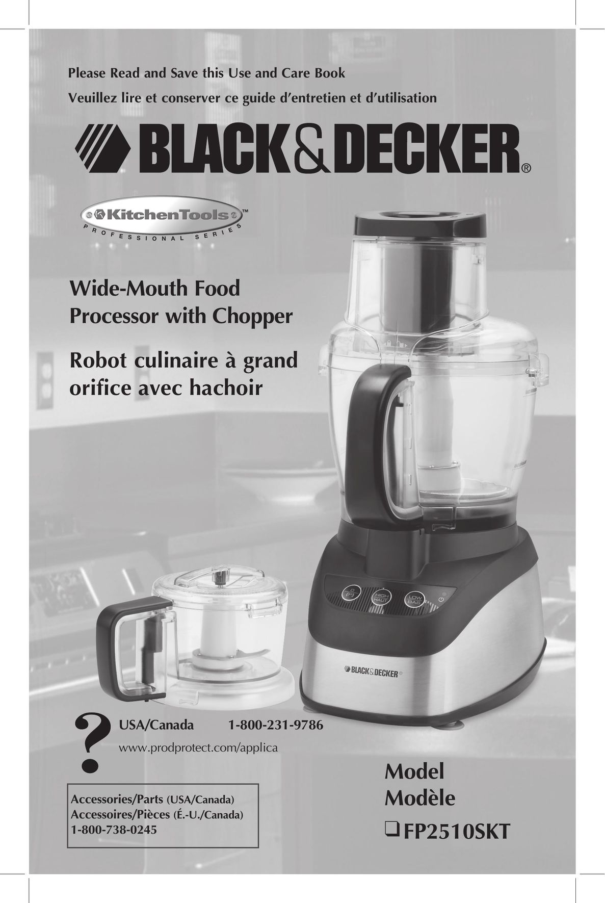 Black & Decker FP2510SKT Food Processor User Manual