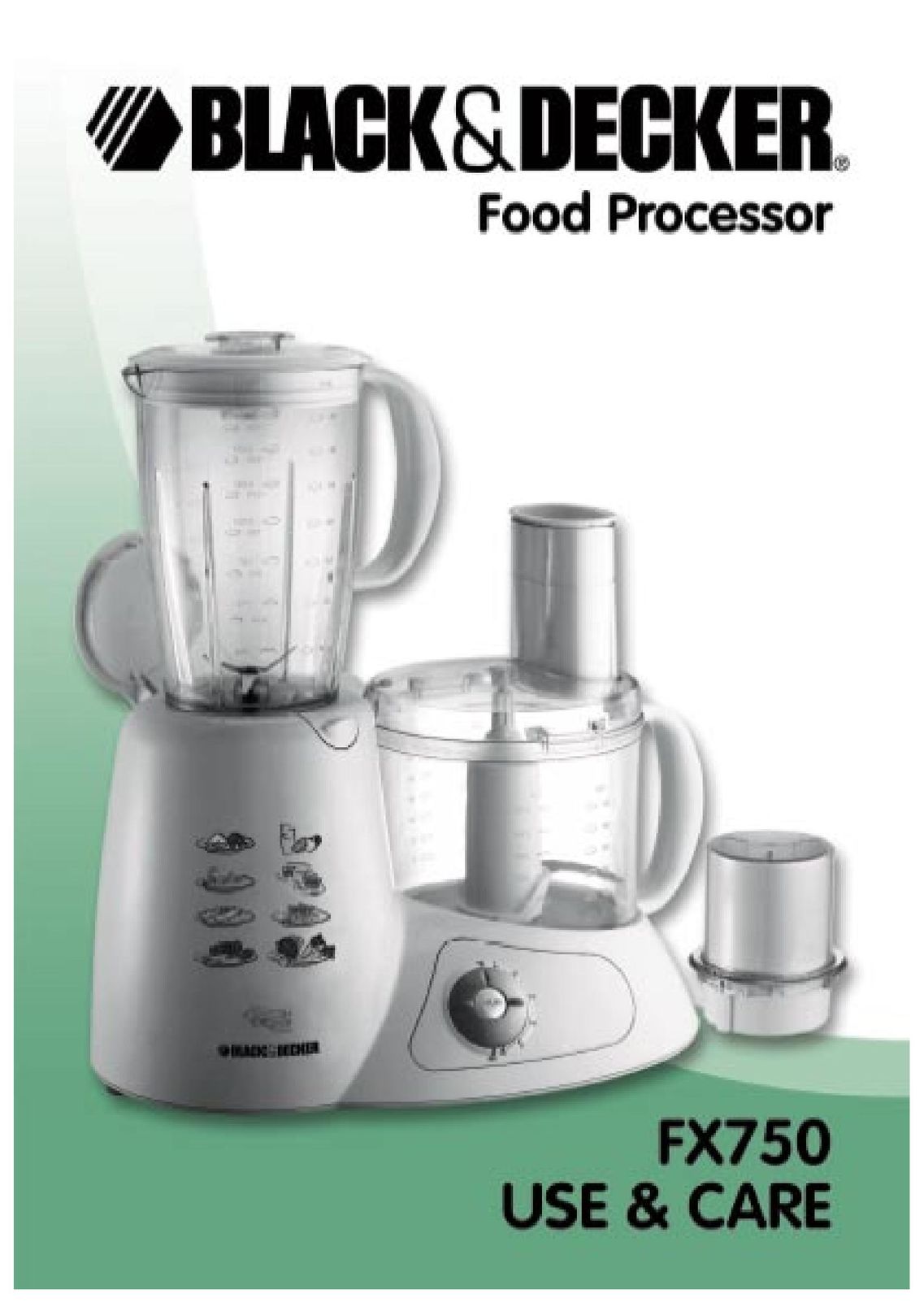 Black & Decker FX750 Food Processor User Manual