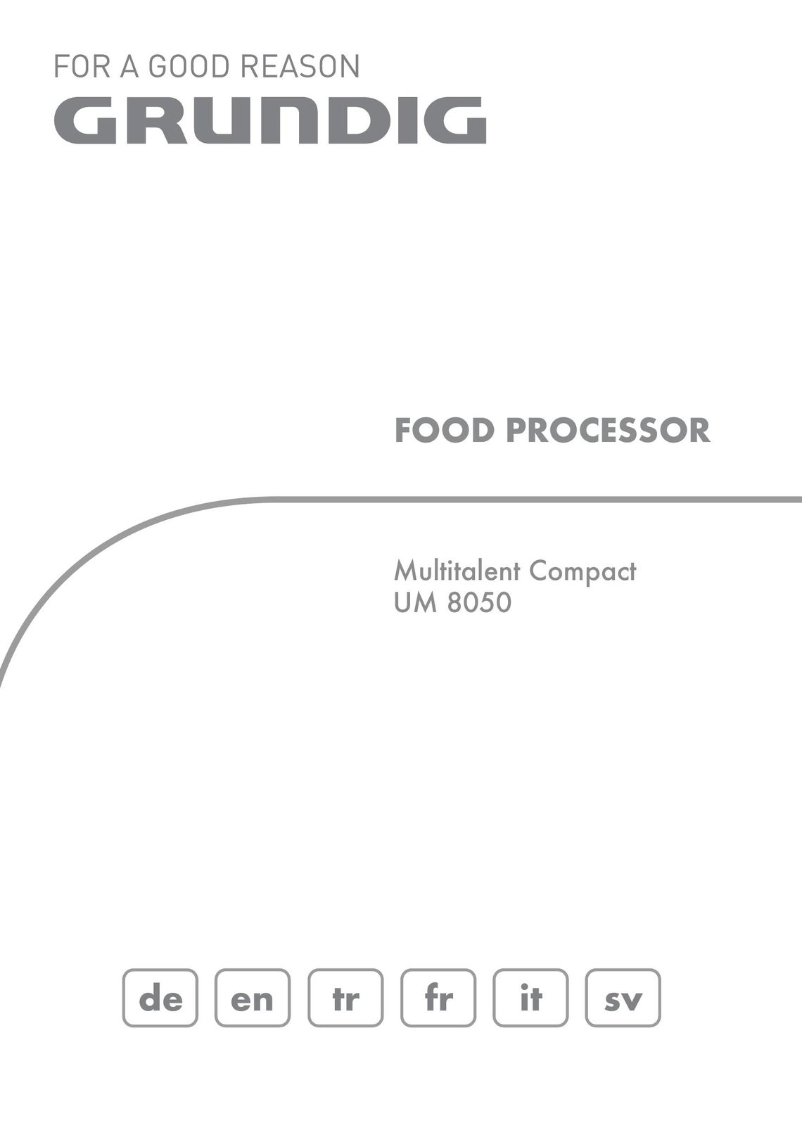 Grundig UM 8050 Food Processor User Manual