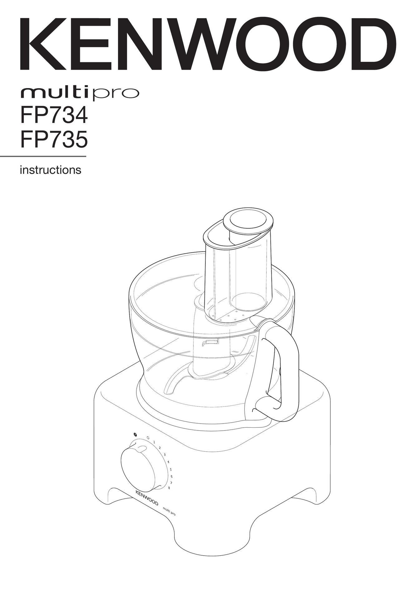 Kenwood FP735 Food Processor User Manual