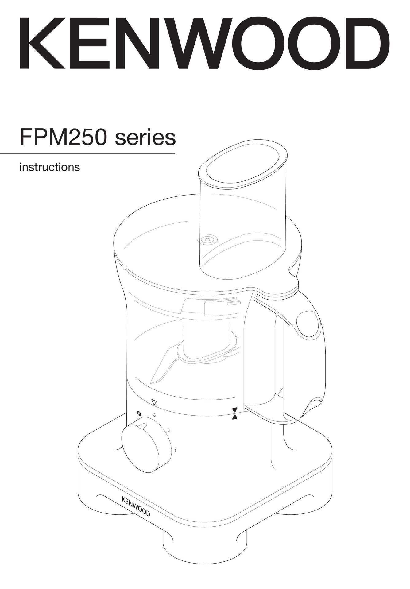 Kenwood FPM250 Food Processor User Manual