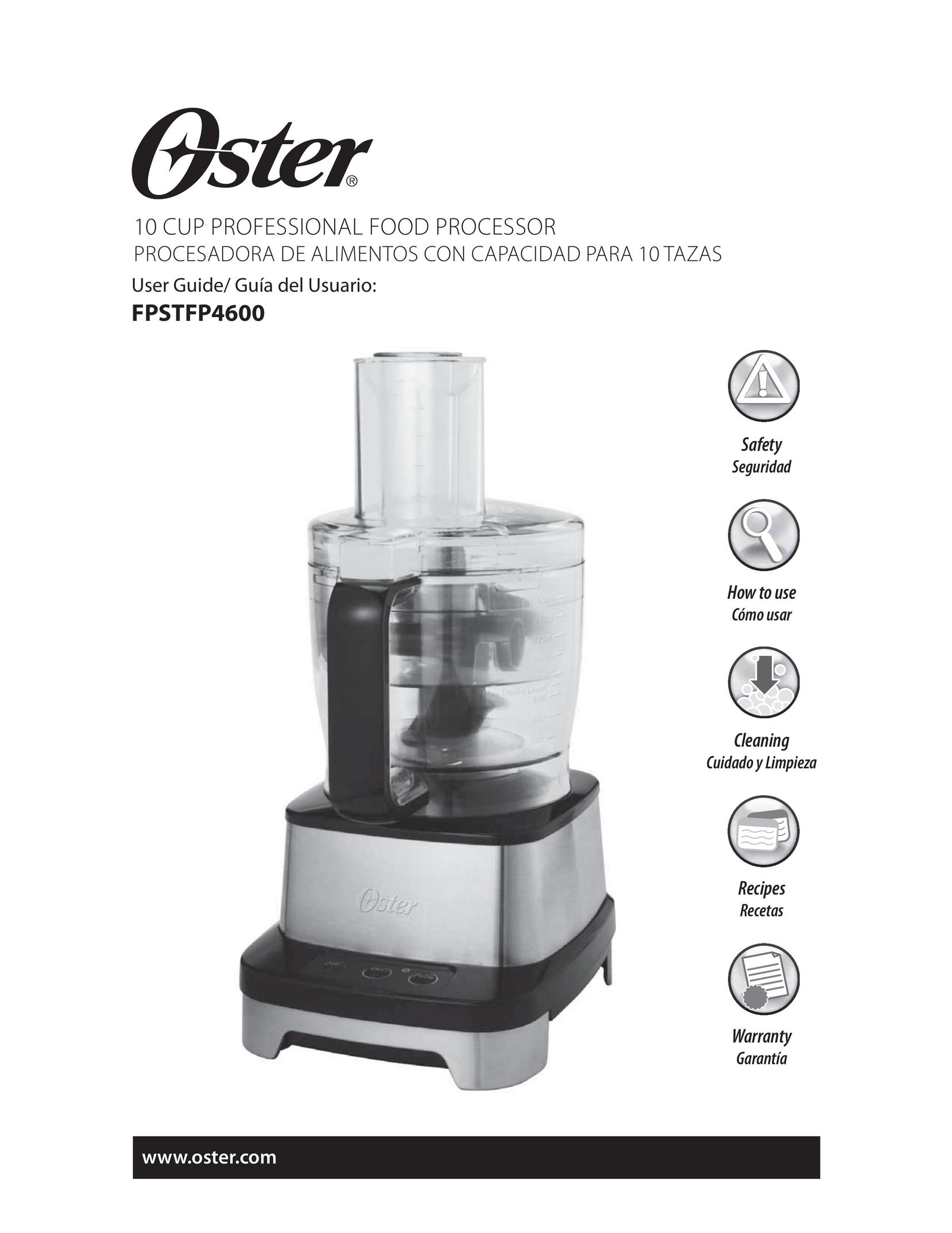 Oster 137299 Food Processor User Manual