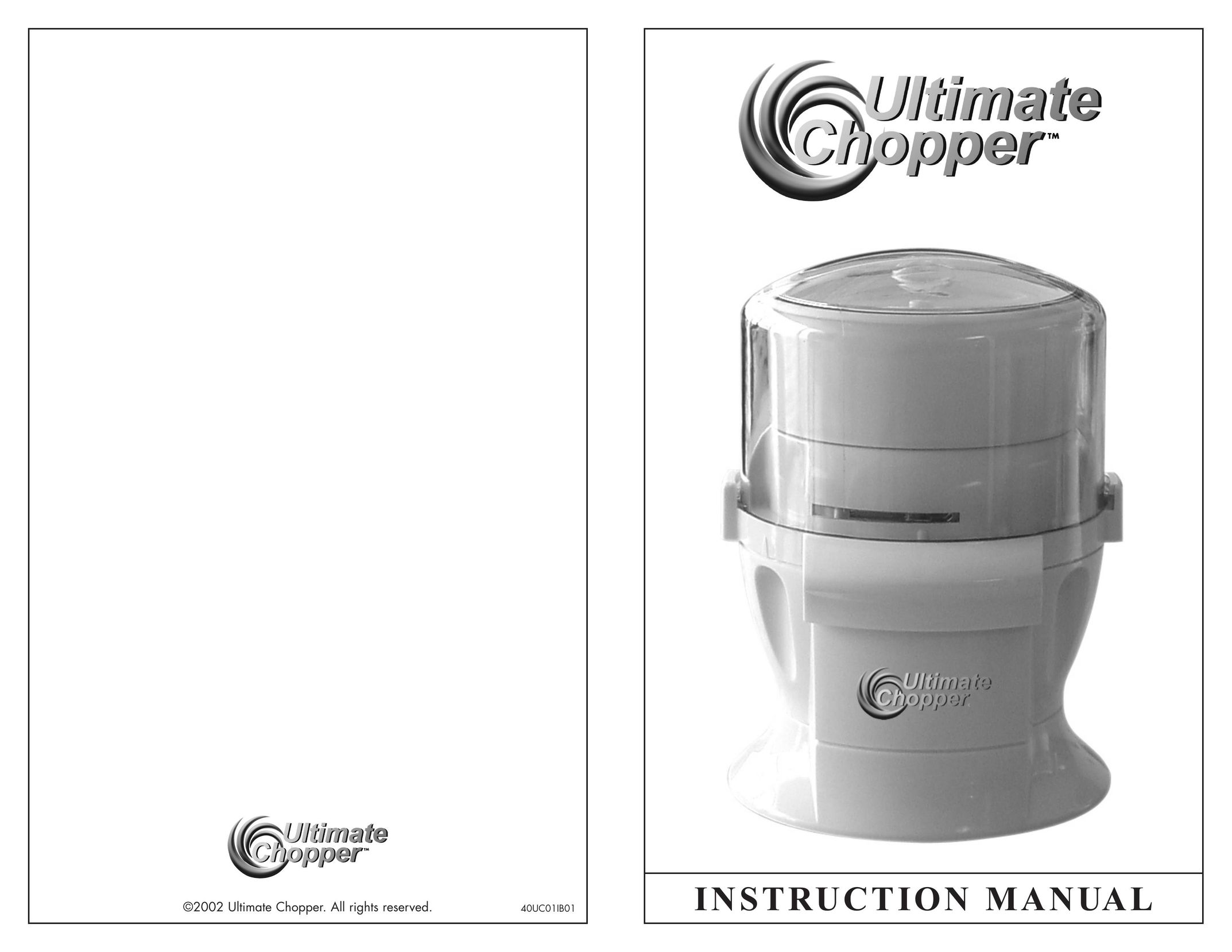 Ultimate Products Food Chopper Food Processor User Manual