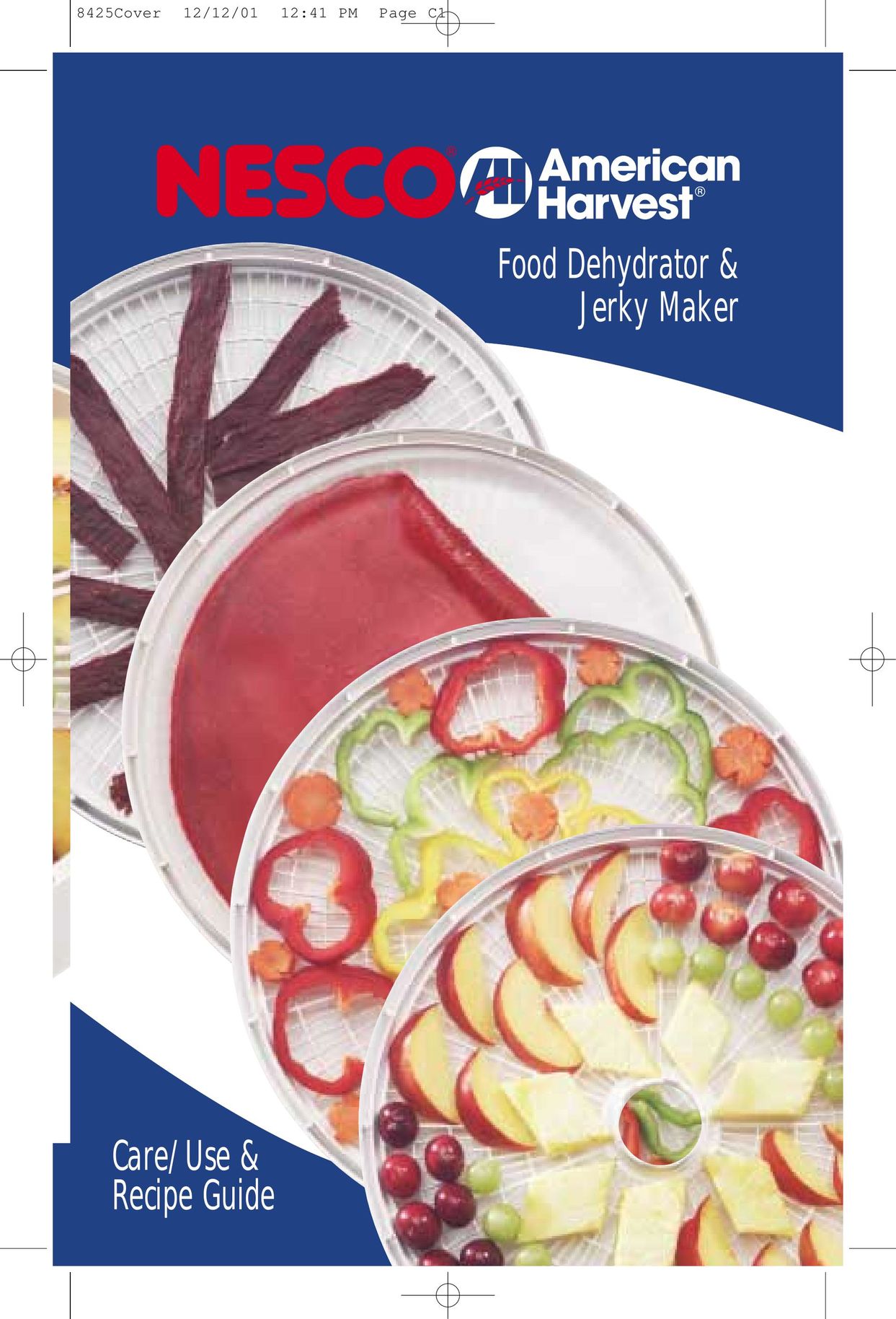 Nesco Food Dehydrator Food Saver User Manual