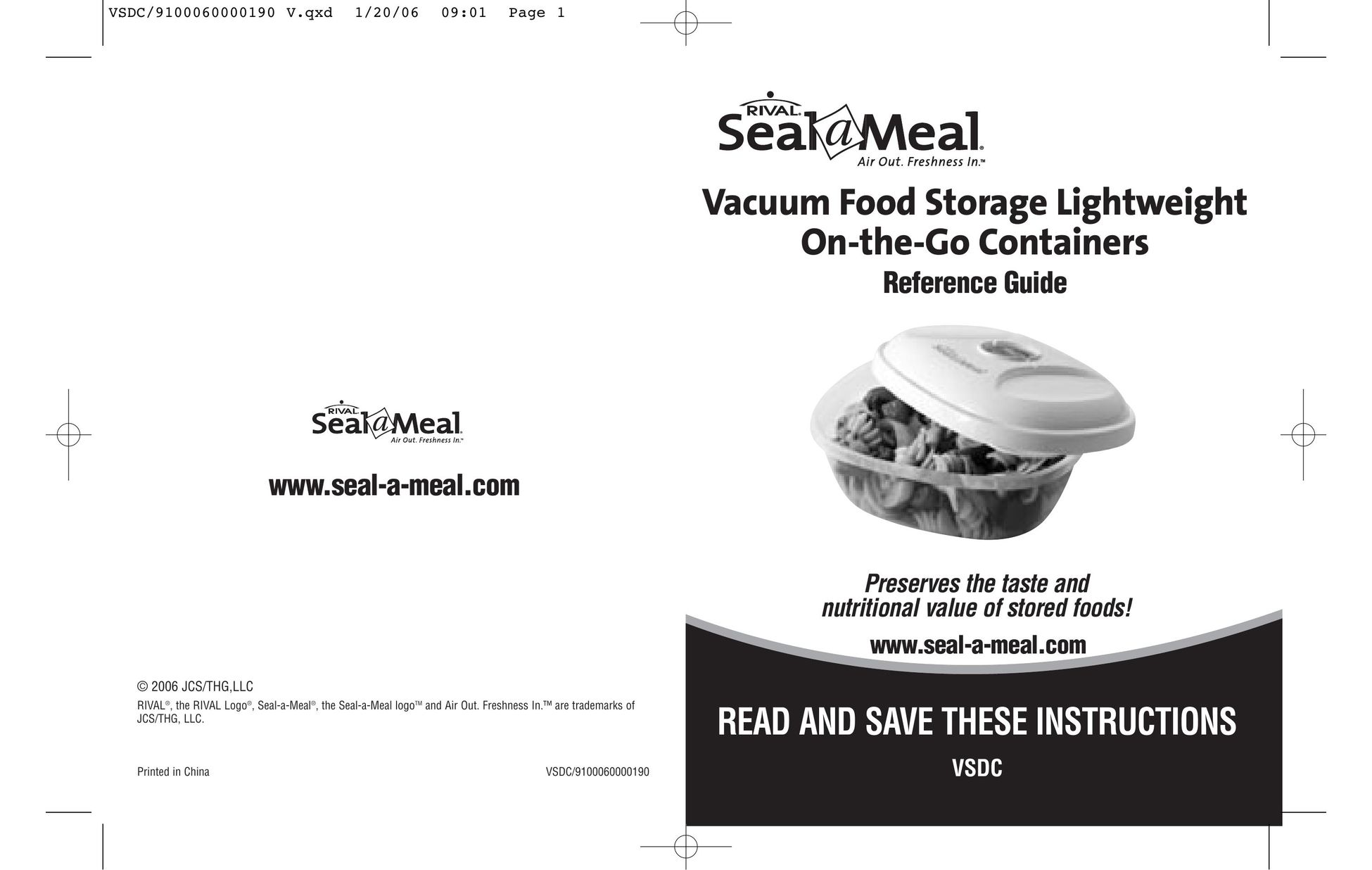 Seal-a-Meal VSDC-24 Food Saver User Manual