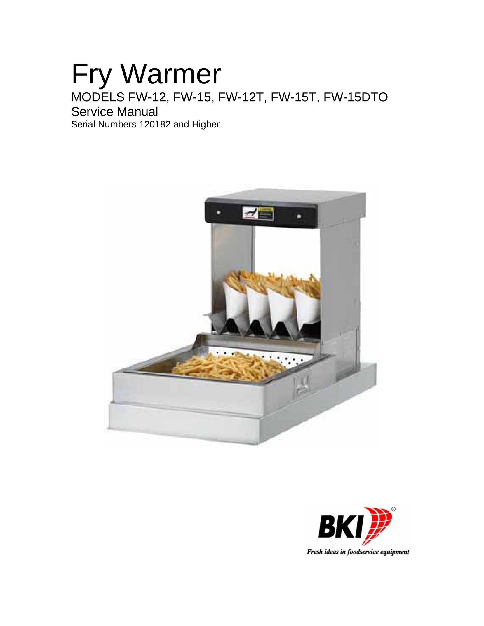 Bakers Pride Oven FW-12 Food Warmer User Manual