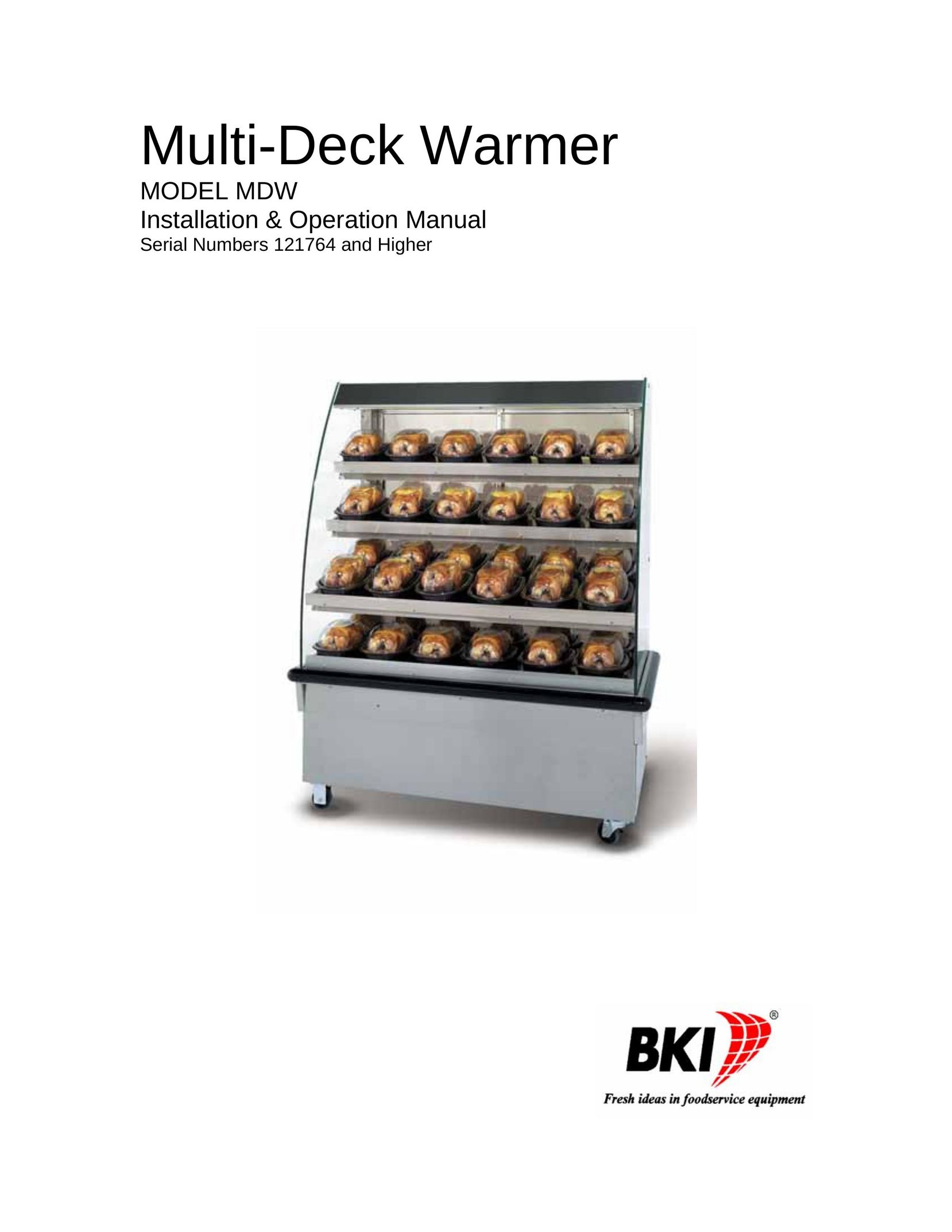 Bakers Pride Oven MDW Food Warmer User Manual