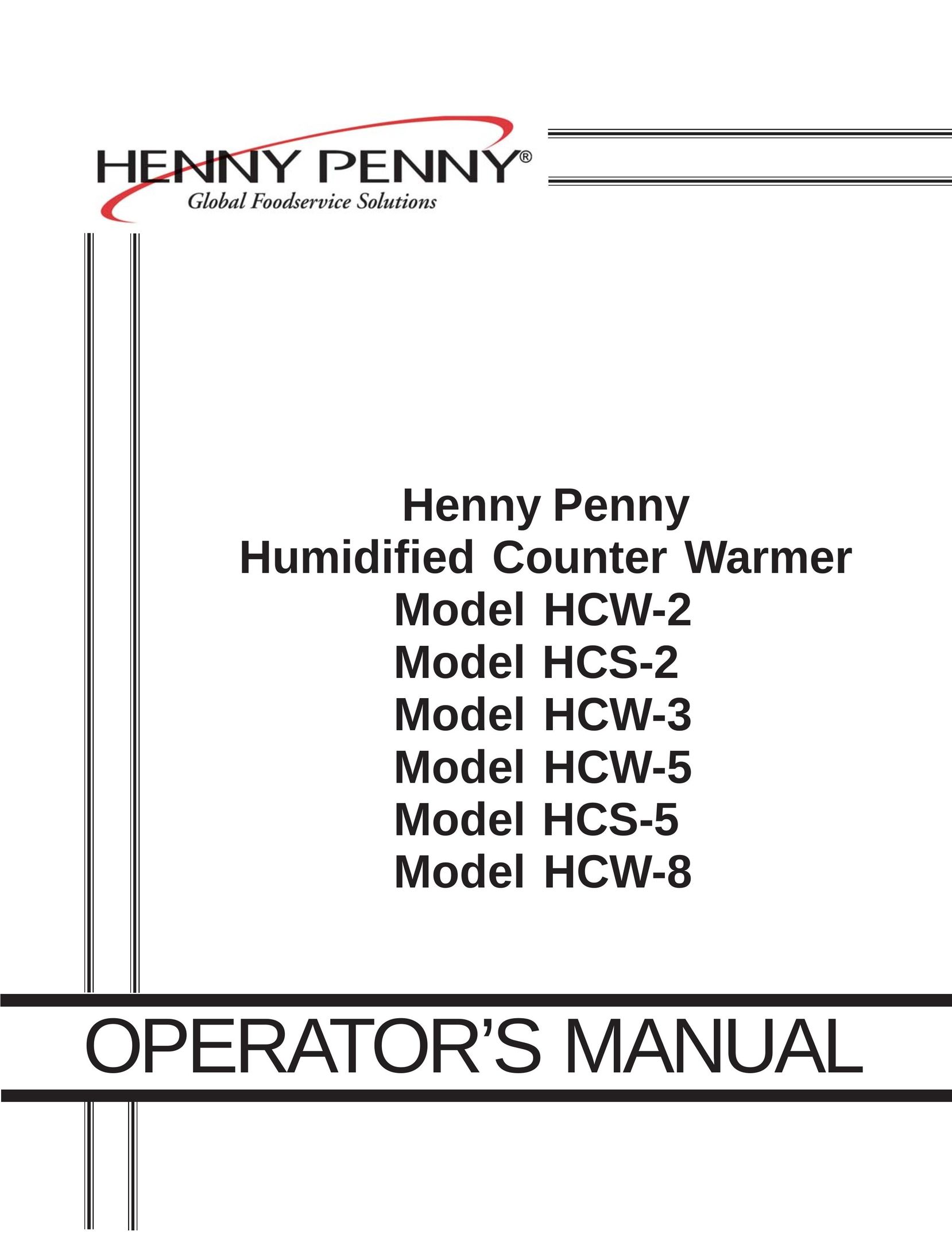 Henny Penny HCS-2 Food Warmer User Manual