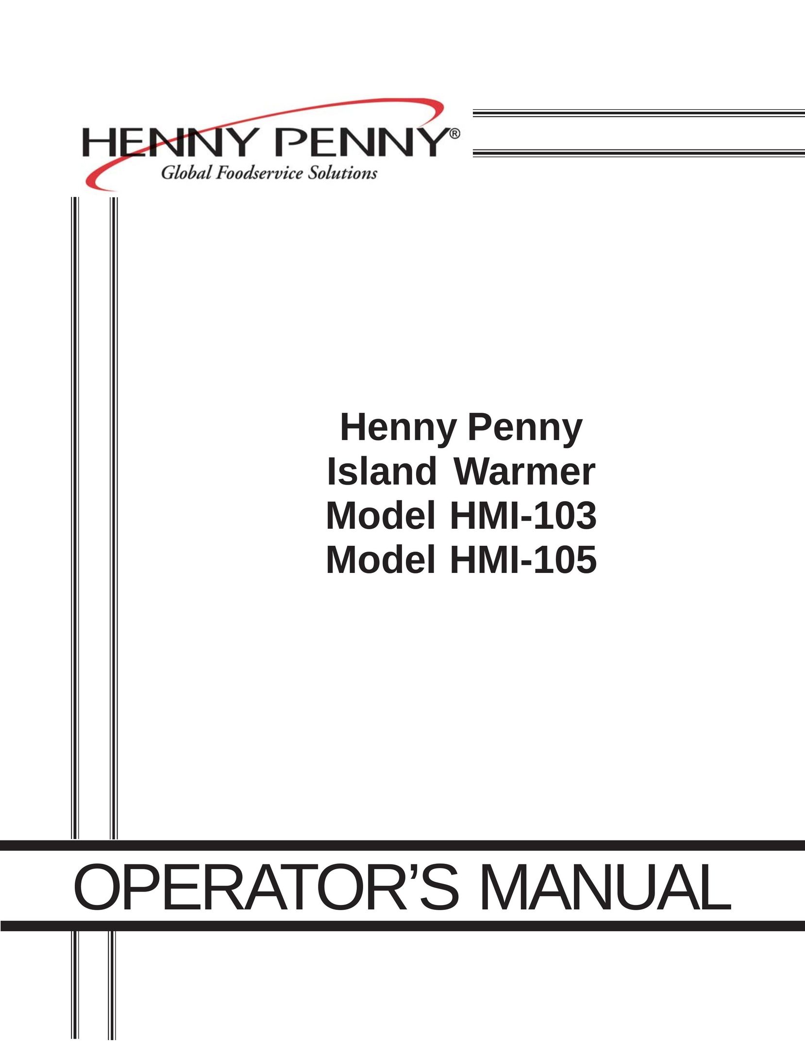 Henny Penny HMI-103 Food Warmer User Manual