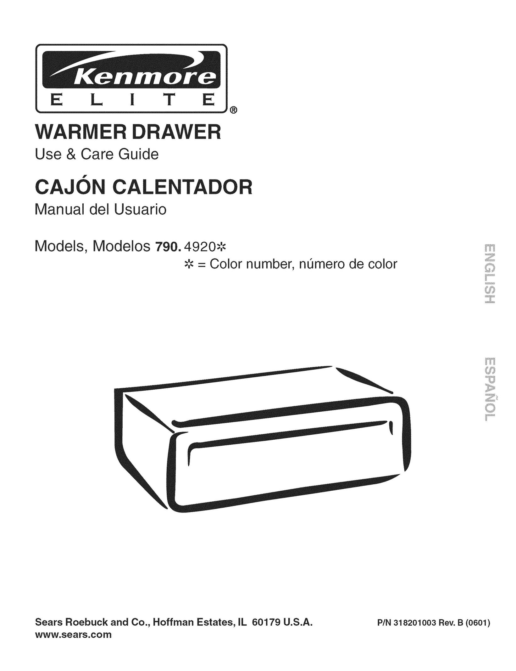 Kenmore 790.492 Food Warmer User Manual
