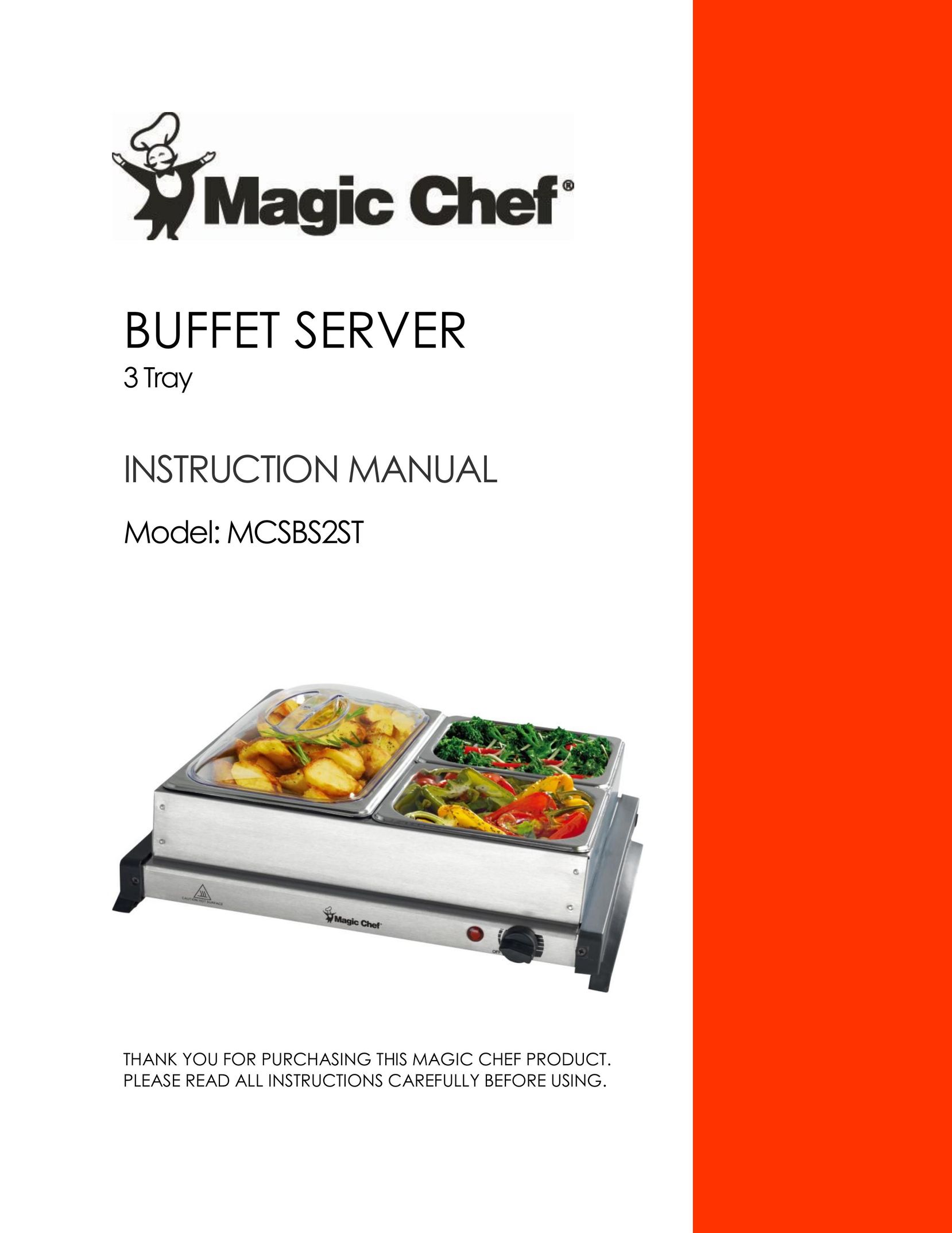 Magic Chef MCSBS2ST Food Warmer User Manual