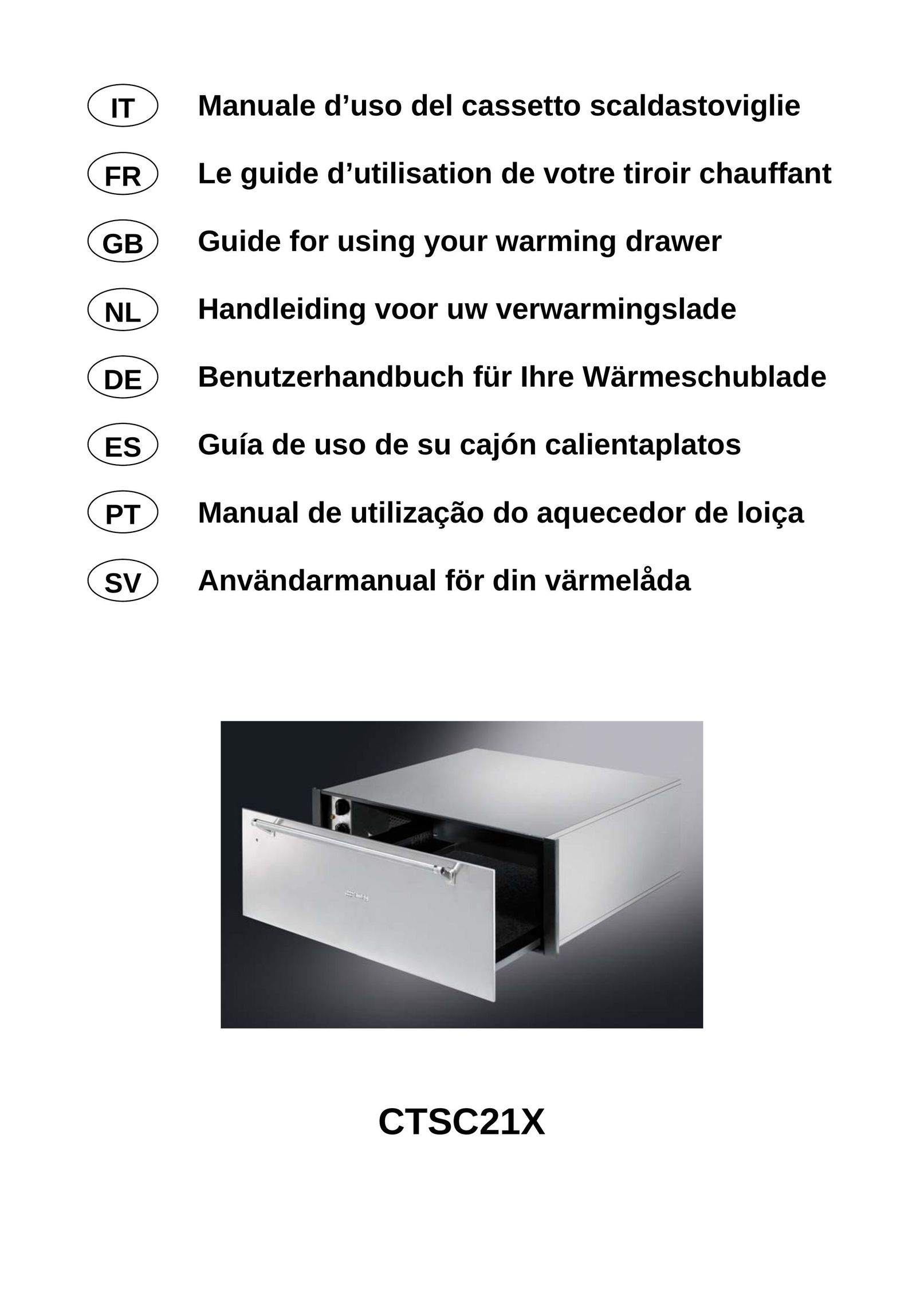 Smeg CTSC21X Food Warmer User Manual