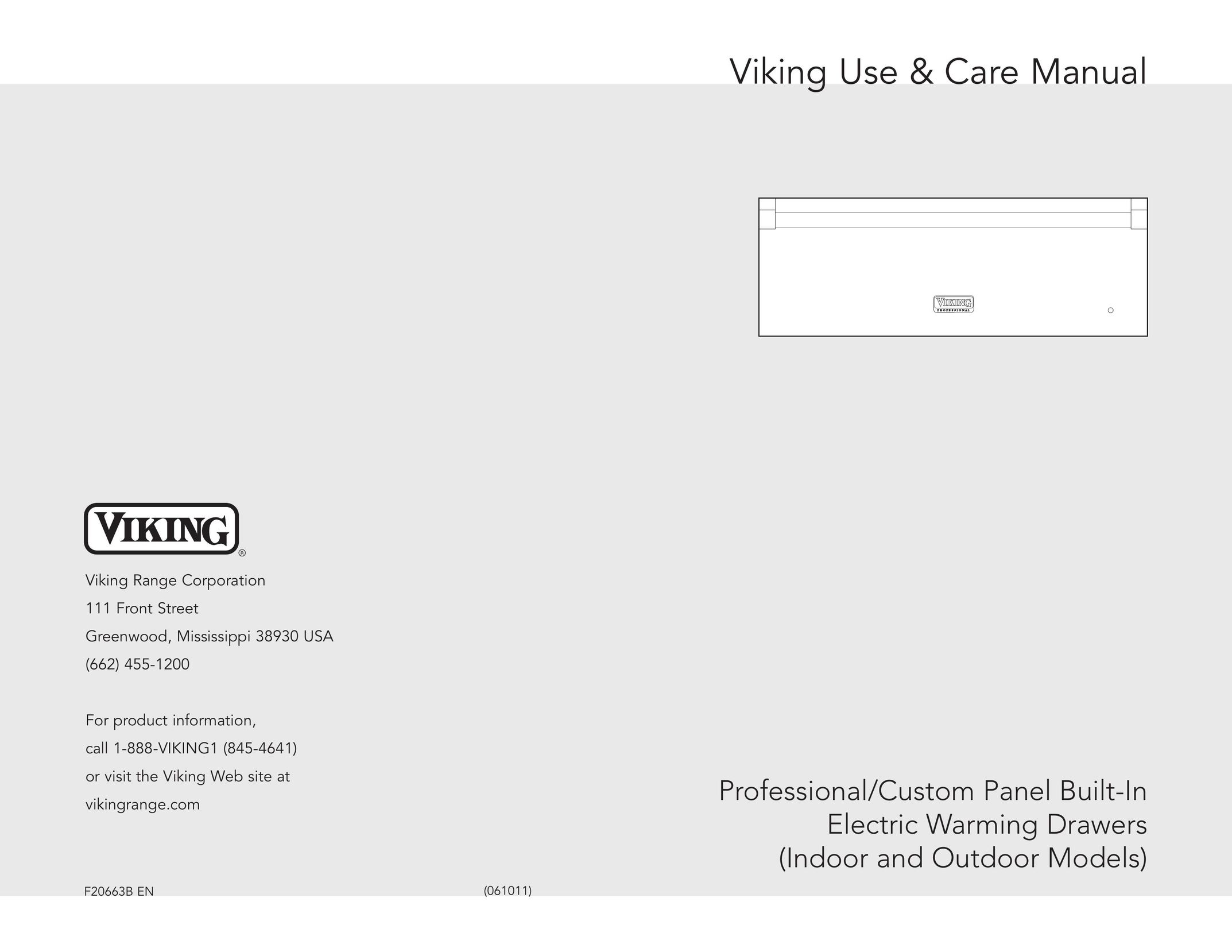 Viking VEWDO536 Food Warmer User Manual