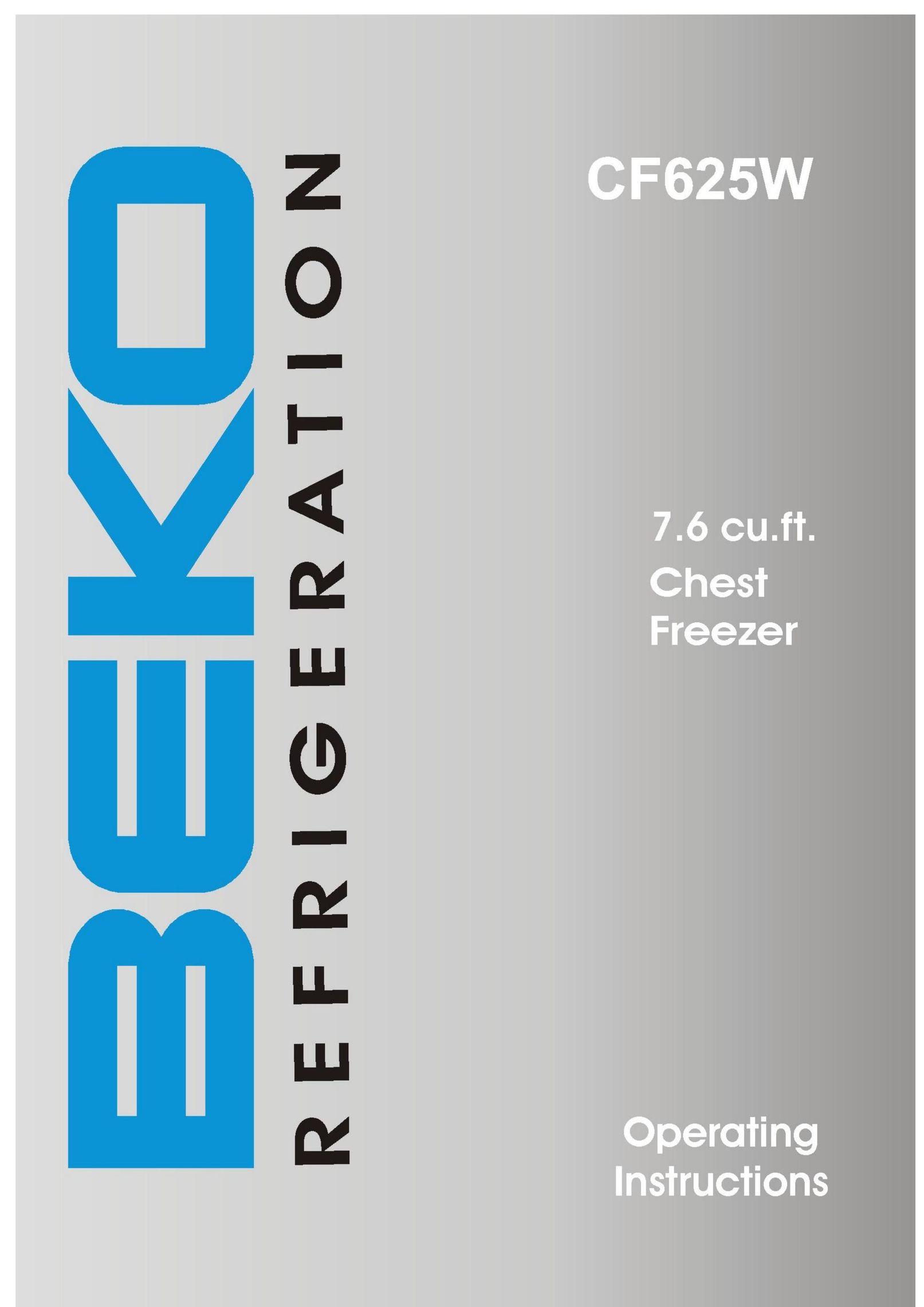 Beko CF625W Freezer User Manual