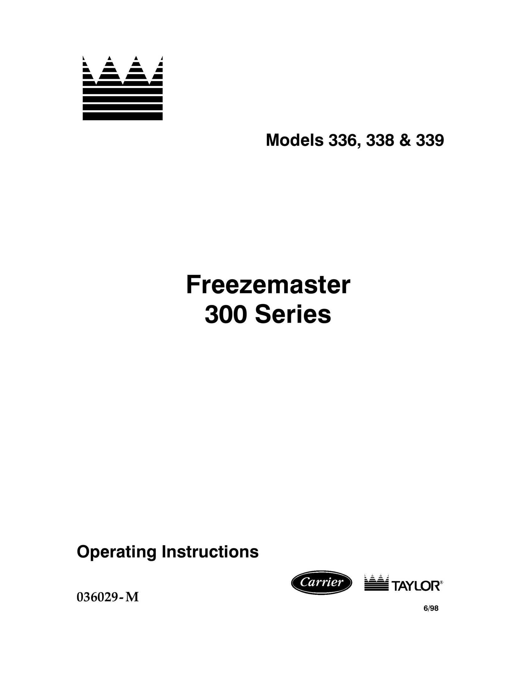 Carrier 339 Freezer User Manual