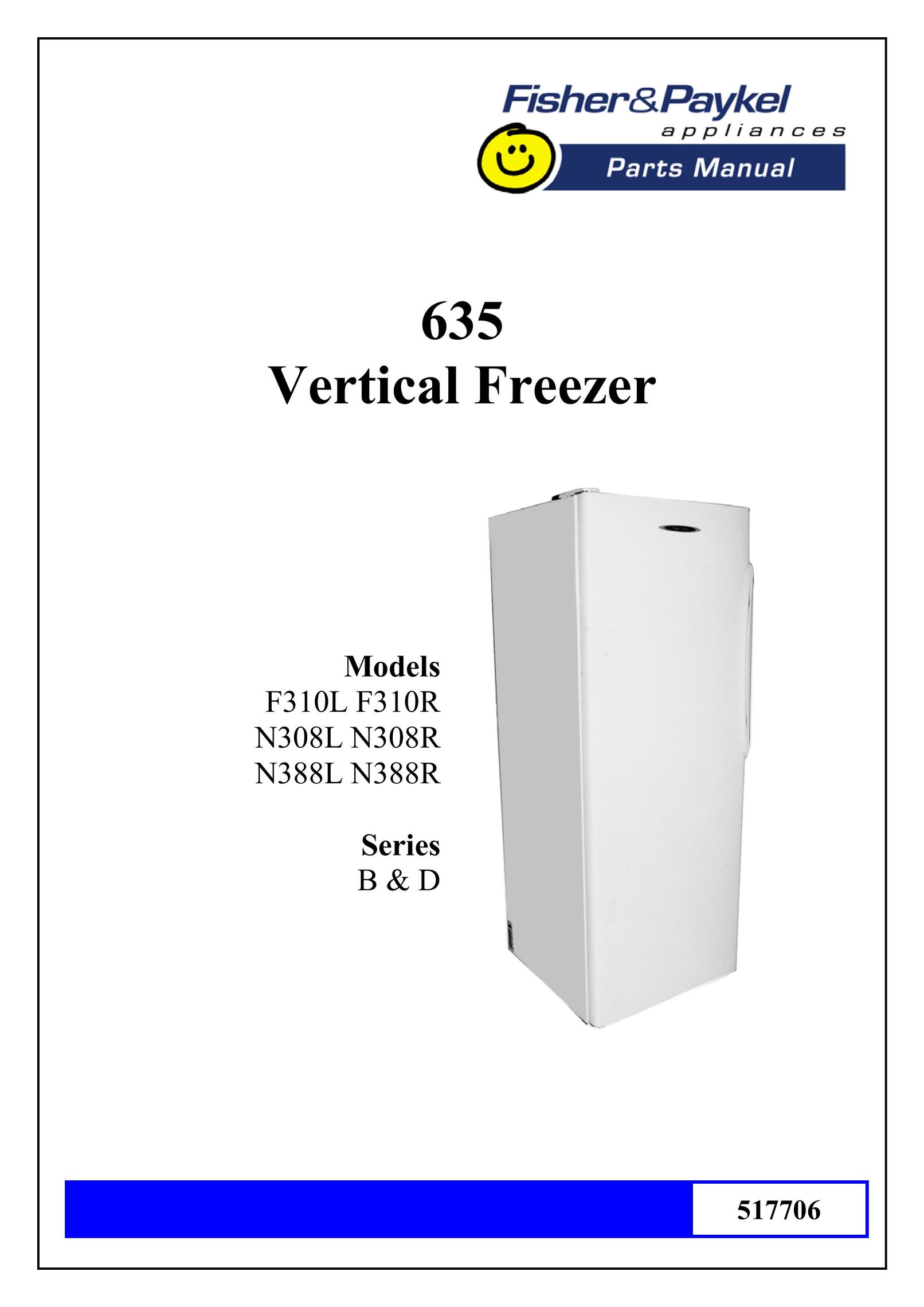 Fisher & Paykel N308 Freezer User Manual