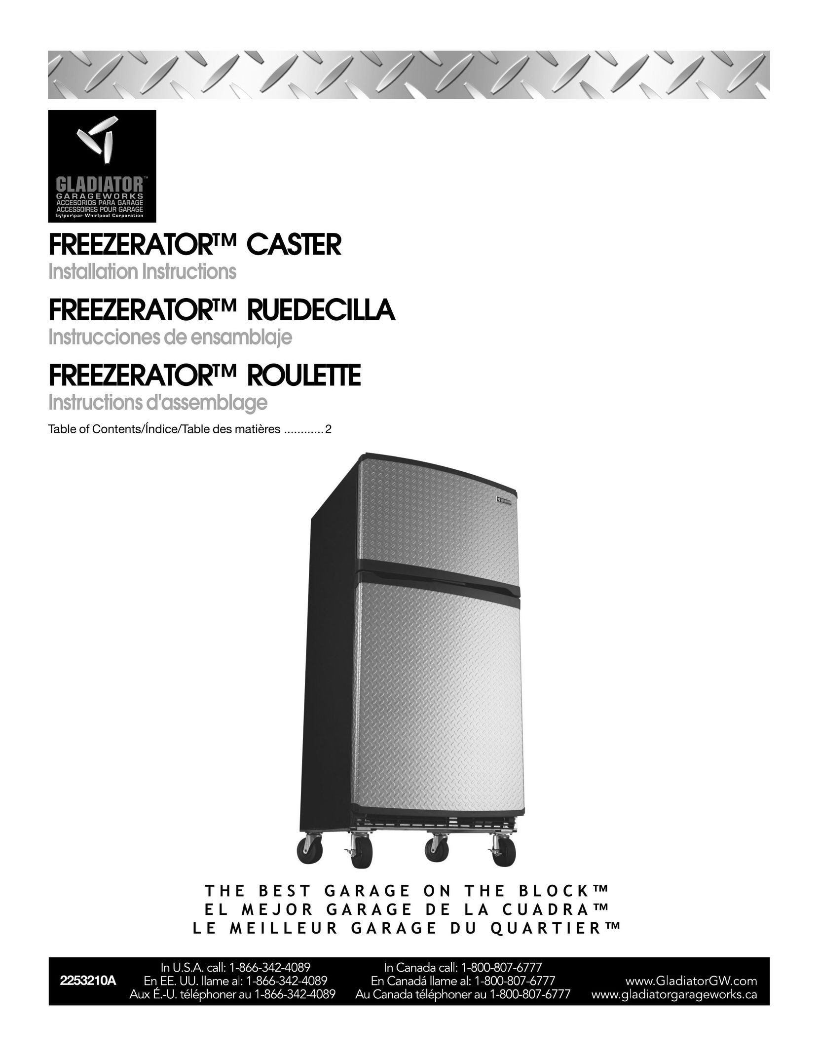 Gladiator Garageworks 2253210A Freezer User Manual