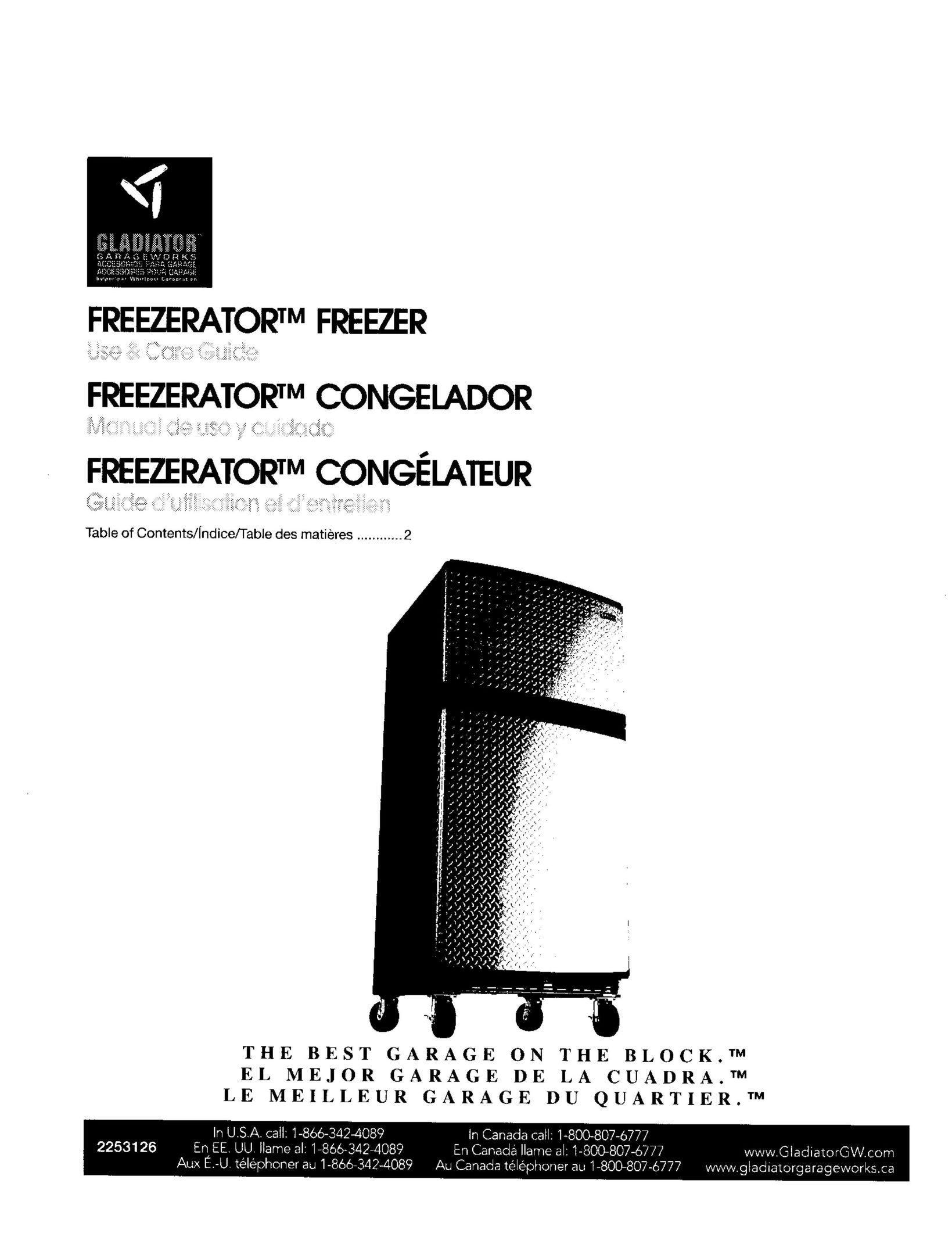Gladiator Garageworks Freezer Freezer User Manual