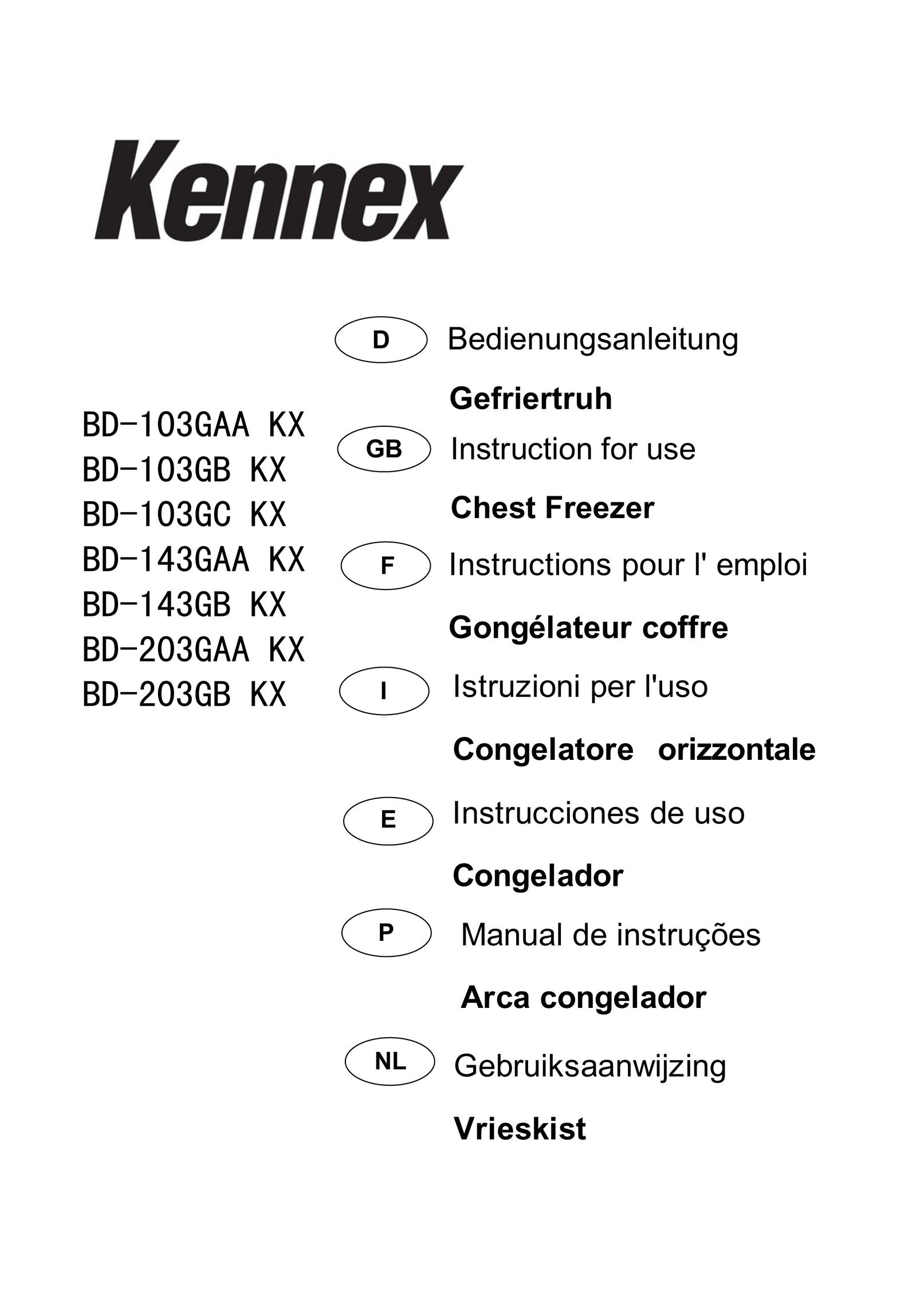Haier BD-103GAA KX Freezer User Manual