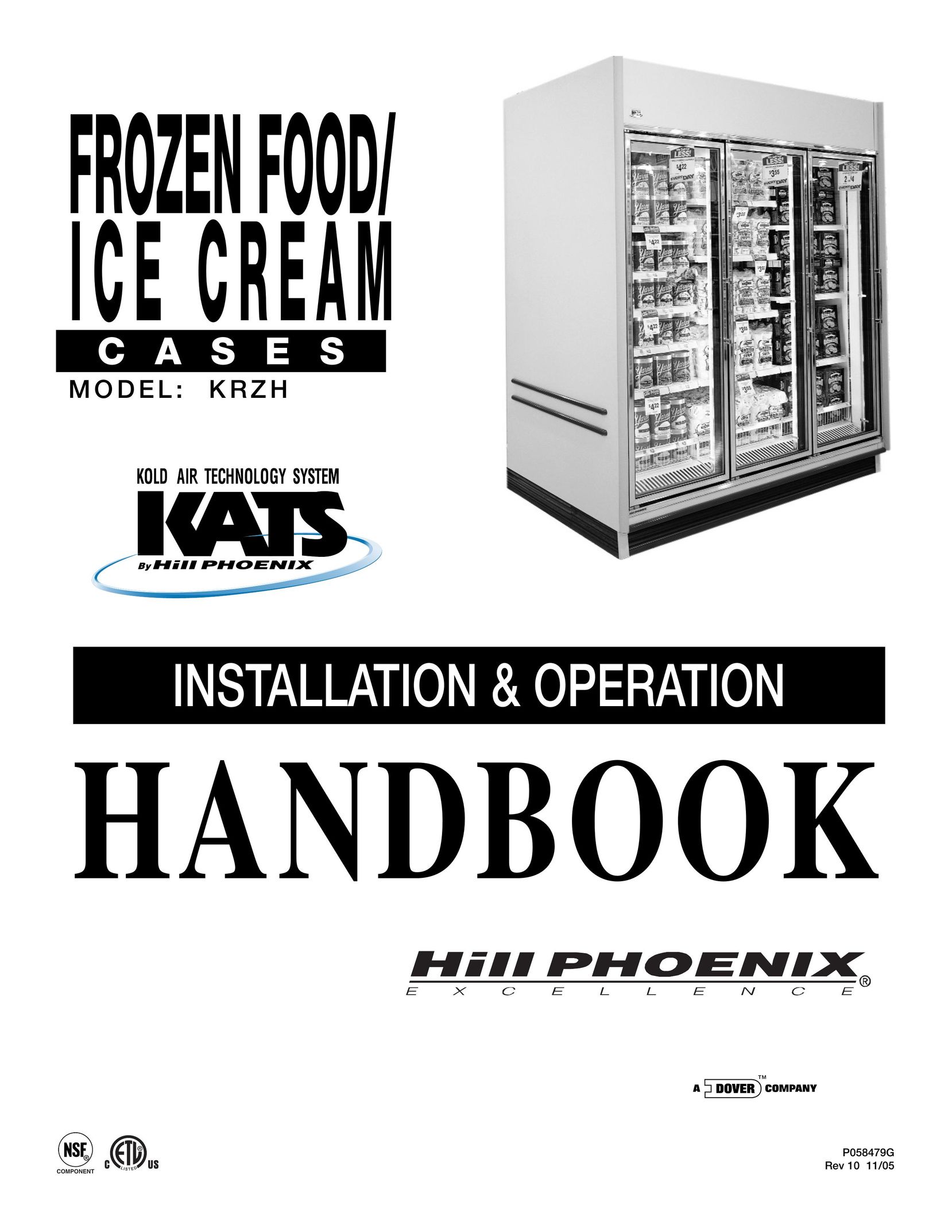 Hill Phoenix KRZH Freezer User Manual