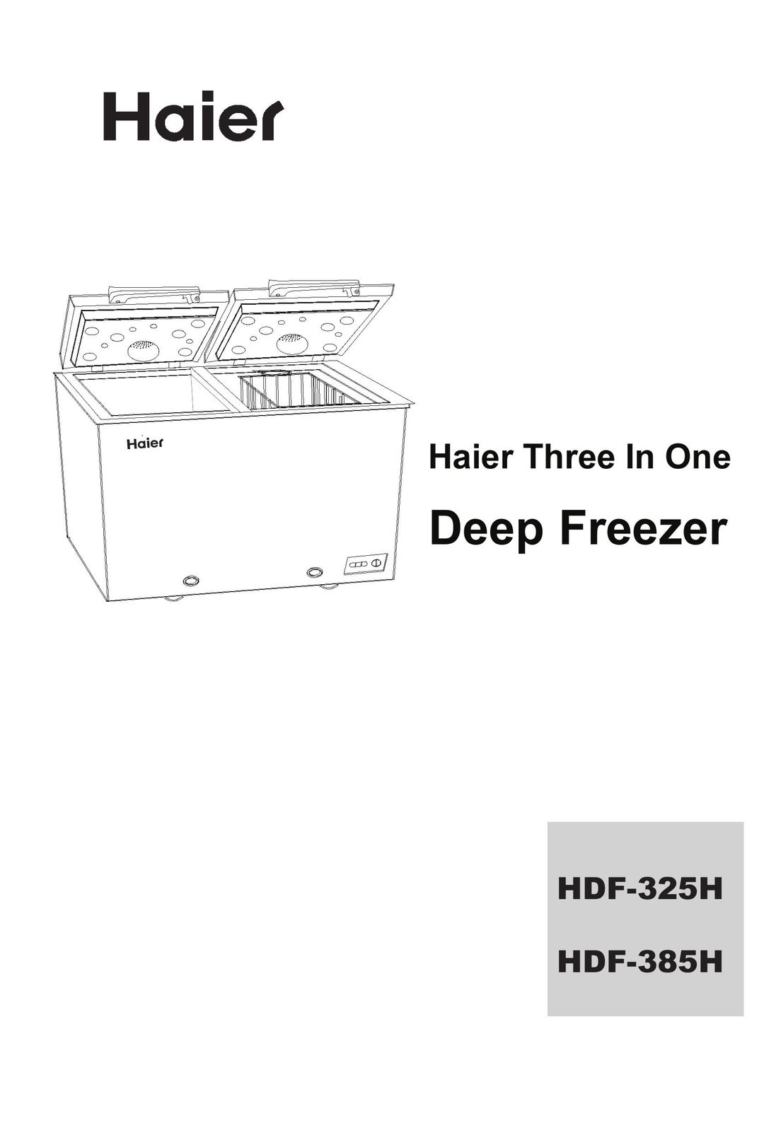 Hitachi HDF-385H Freezer User Manual
