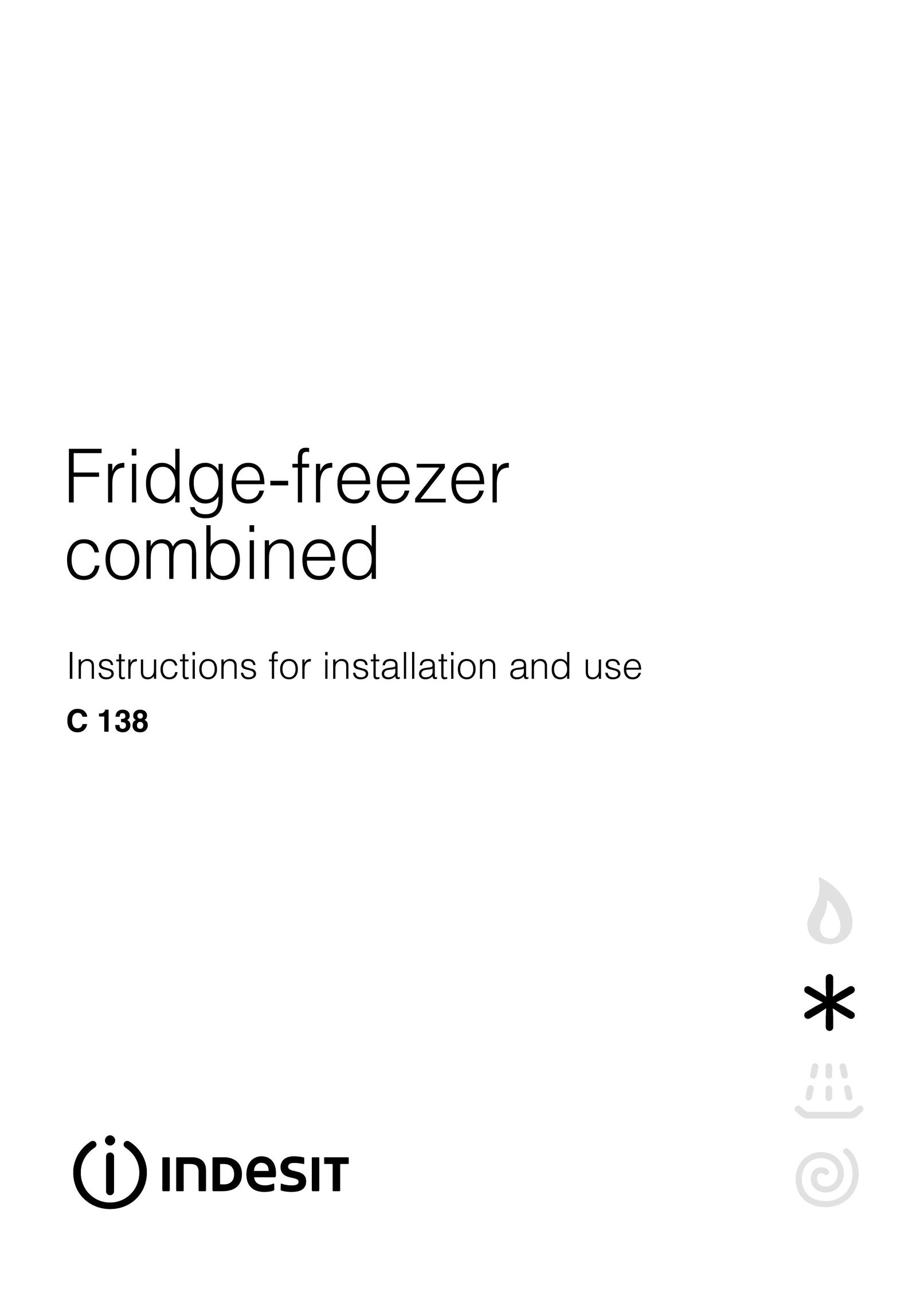 Indesit C 138 Freezer User Manual