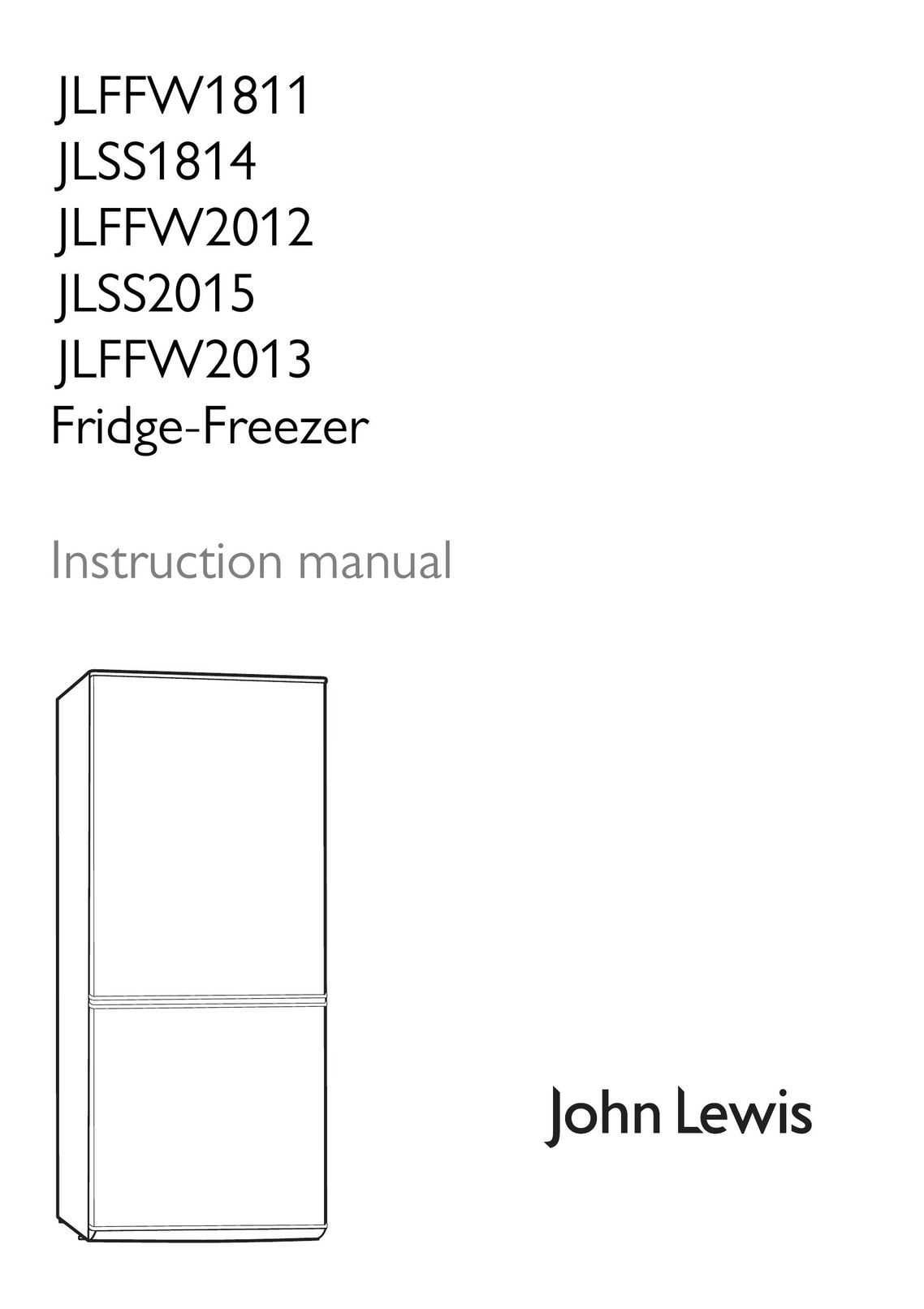 John Lewis JLFFW1811 Freezer User Manual