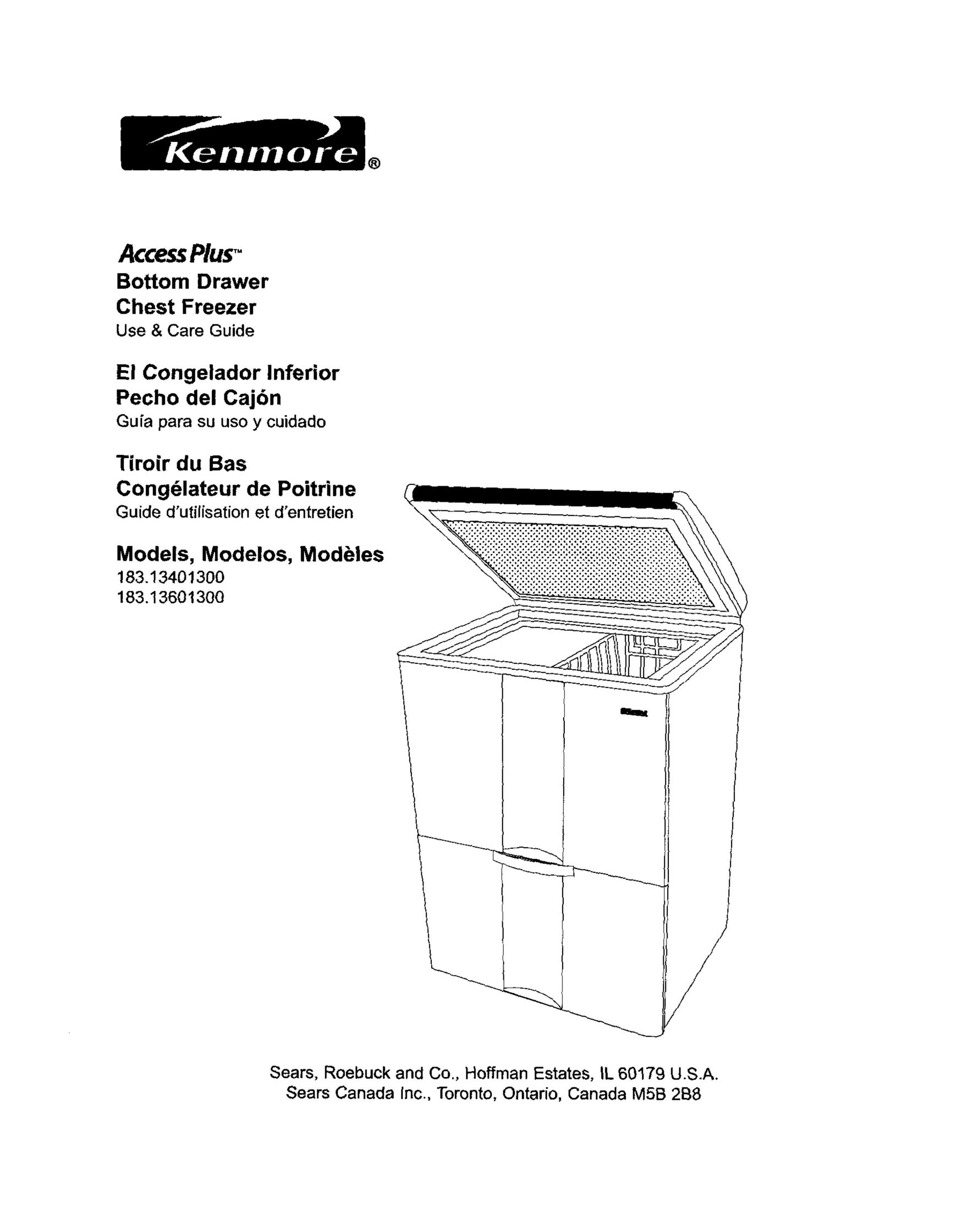 Kenmore 183.136013 Freezer User Manual