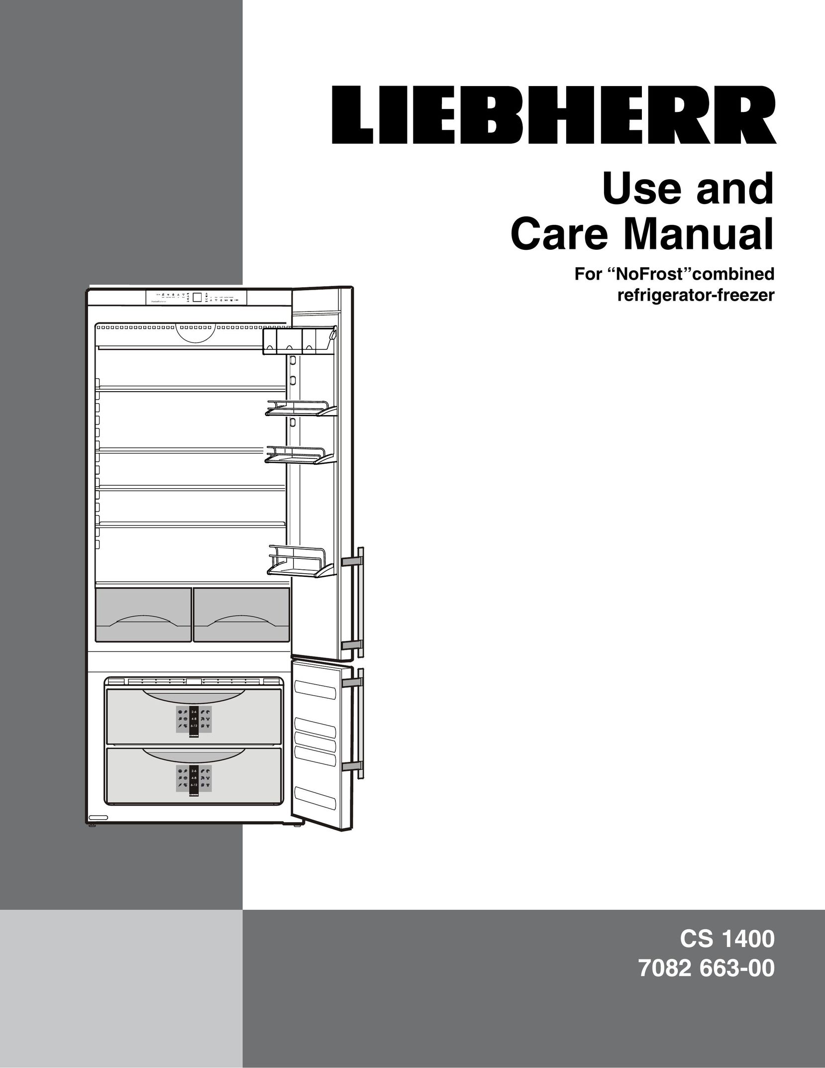 Liebherr CS 1400 7082 663-00 Freezer User Manual