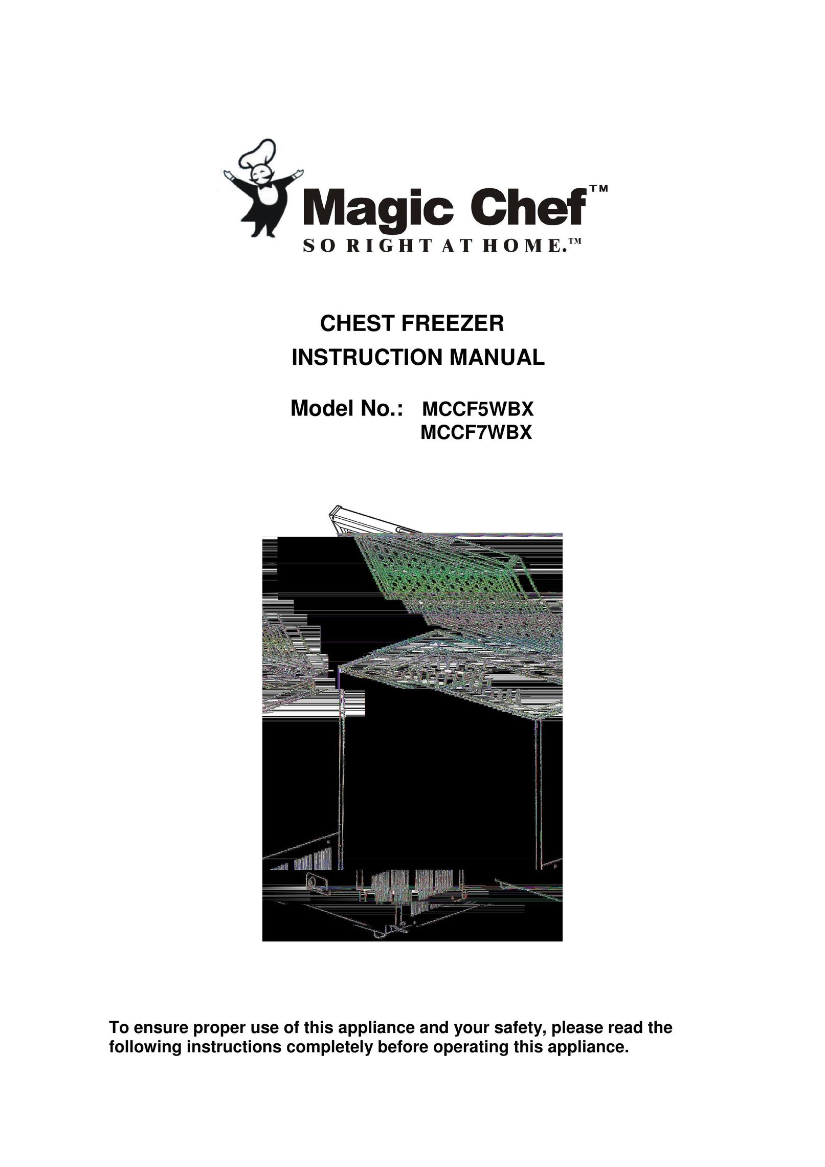 Magic Chef MCCF5WBX Freezer User Manual