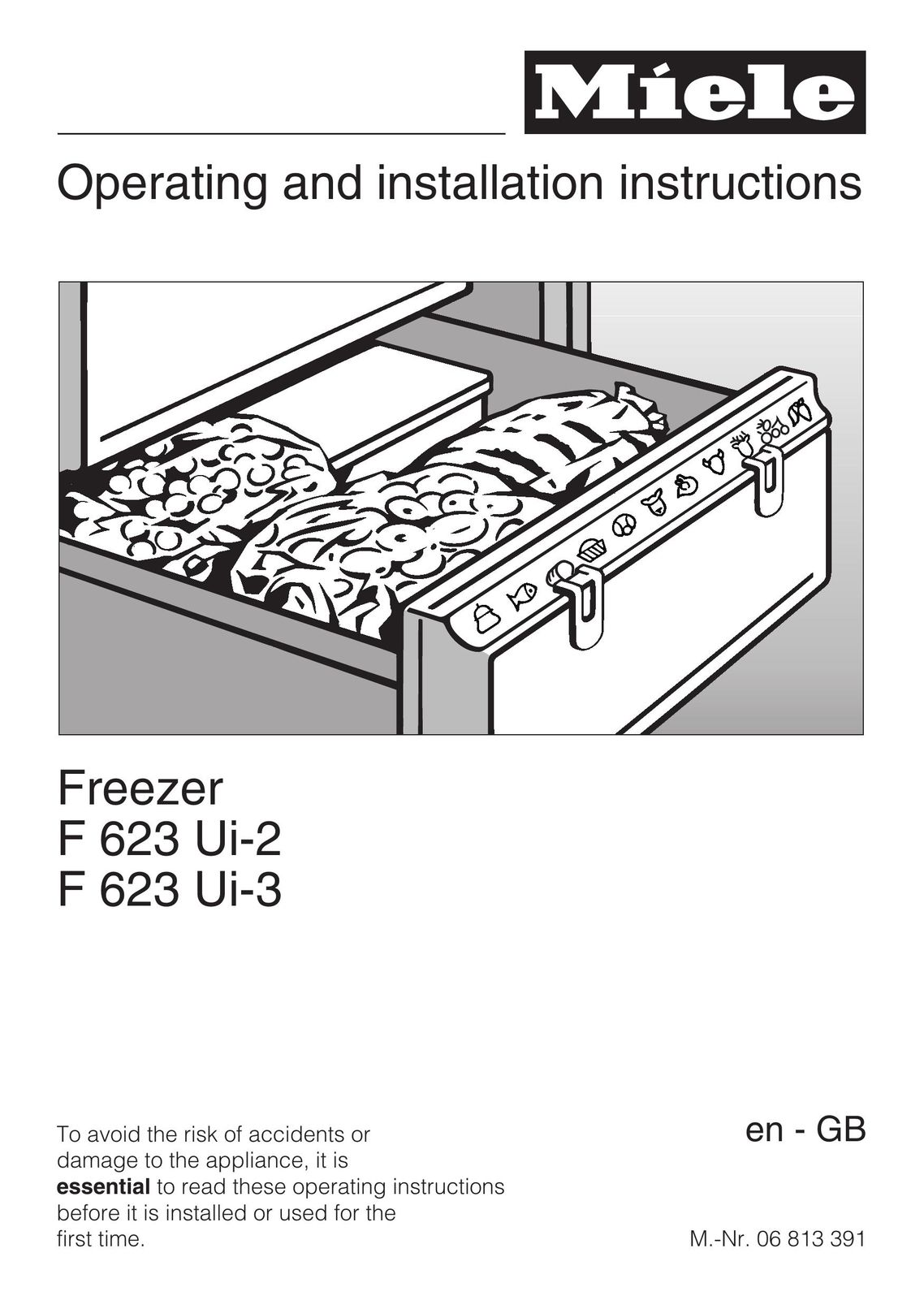 Miele F623 Ui-2 Freezer User Manual
