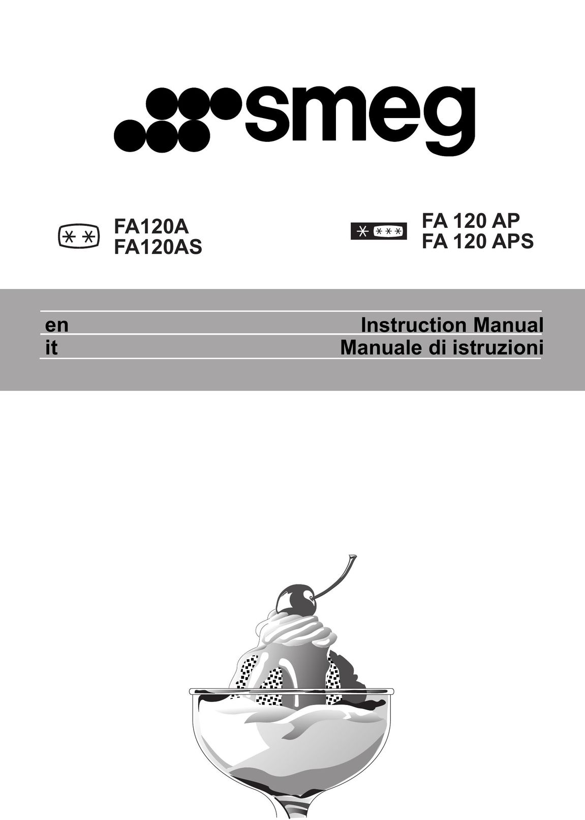 Smeg FA 120 AP Freezer User Manual