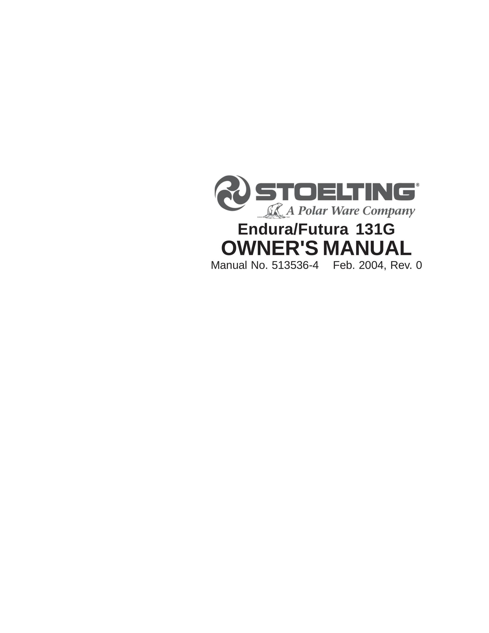 Stoelting Endura 131G Freezer User Manual