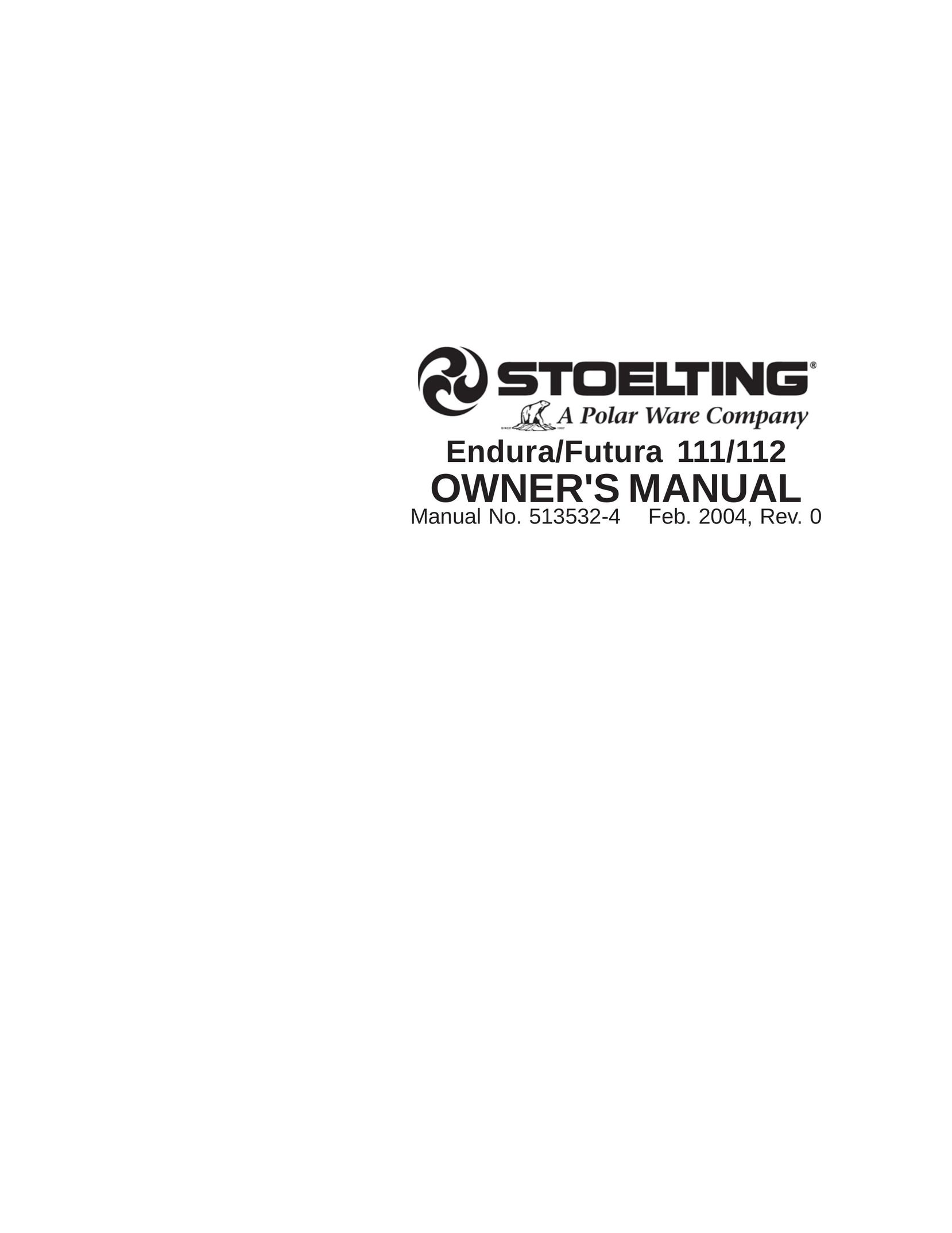Stoelting Futura 112 Freezer User Manual