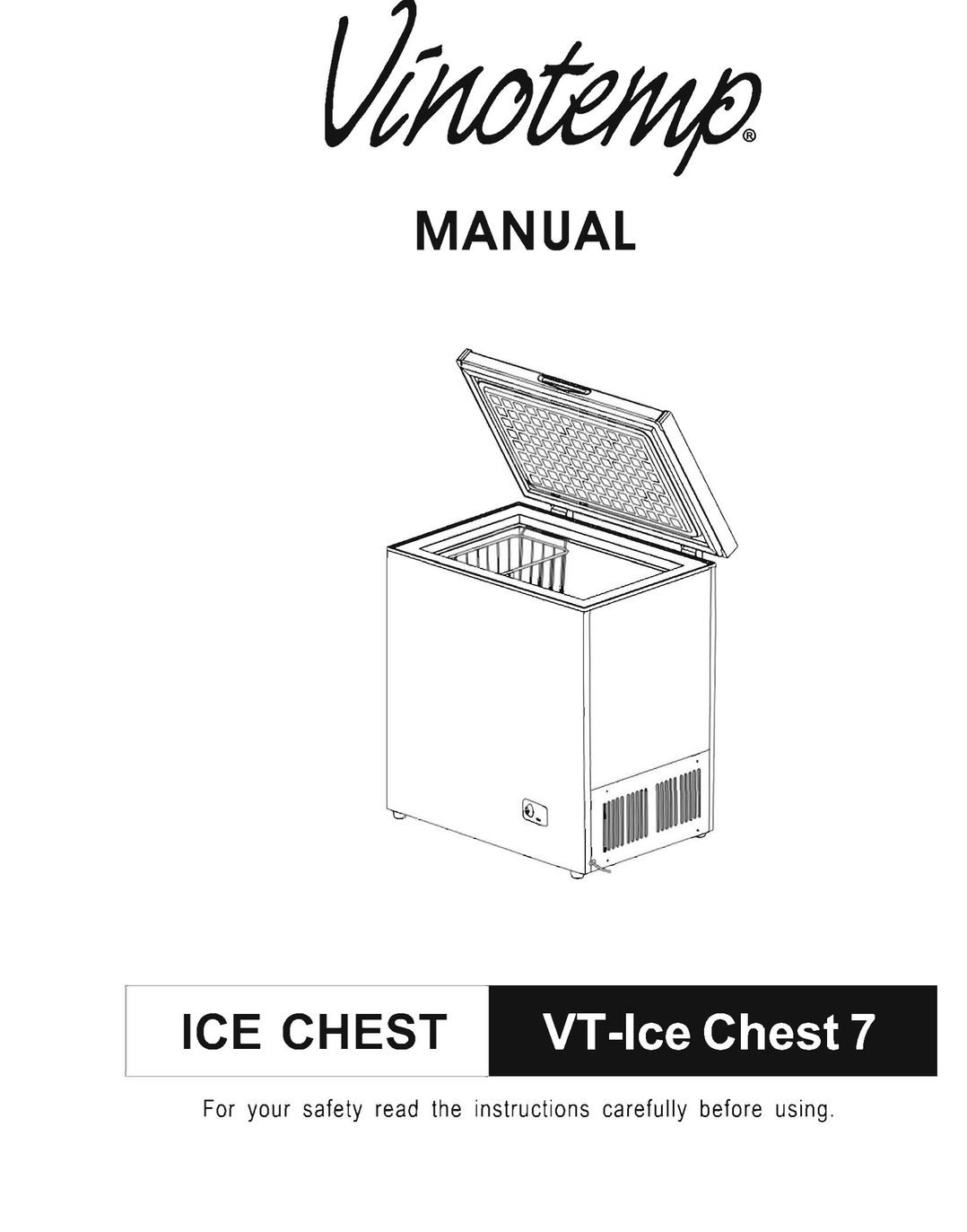 Vinotemp VT-Ice Chest 7 Freezer User Manual