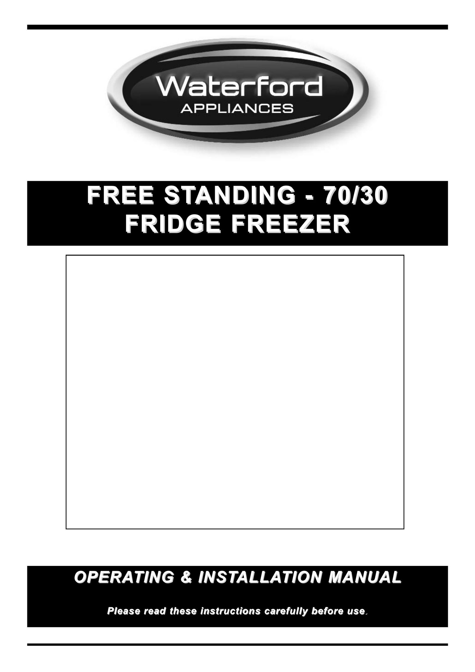 Waterford Precision Cycles Freestanding 30 Freezer User Manual