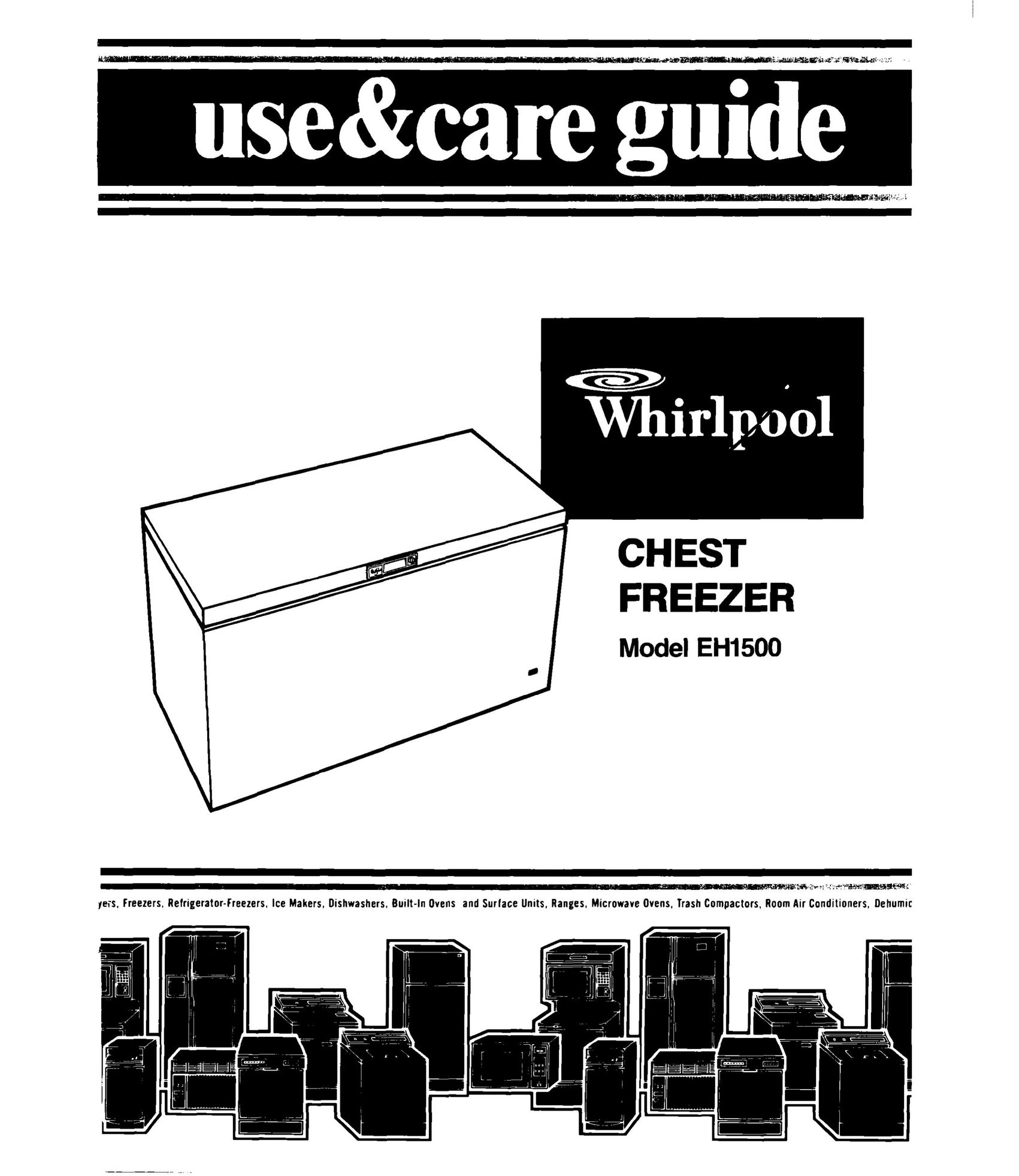 Whirlpool EH1500 Freezer User Manual