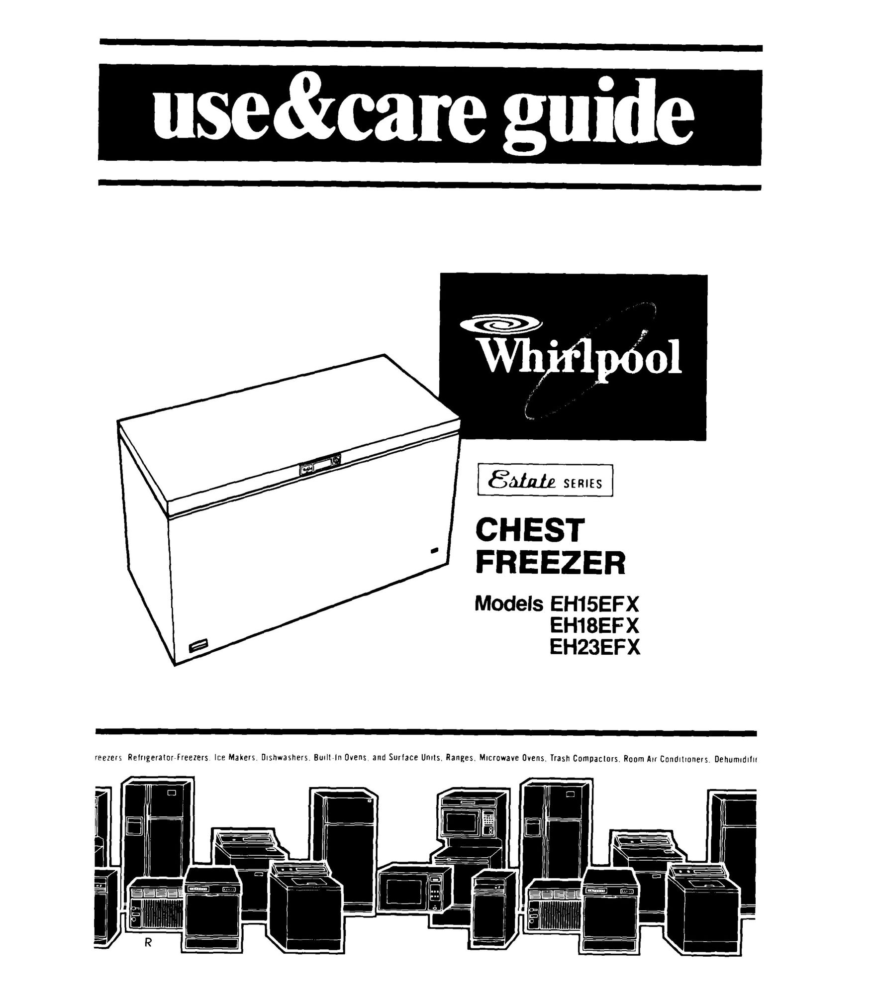 Whirlpool EH18EFX Freezer User Manual