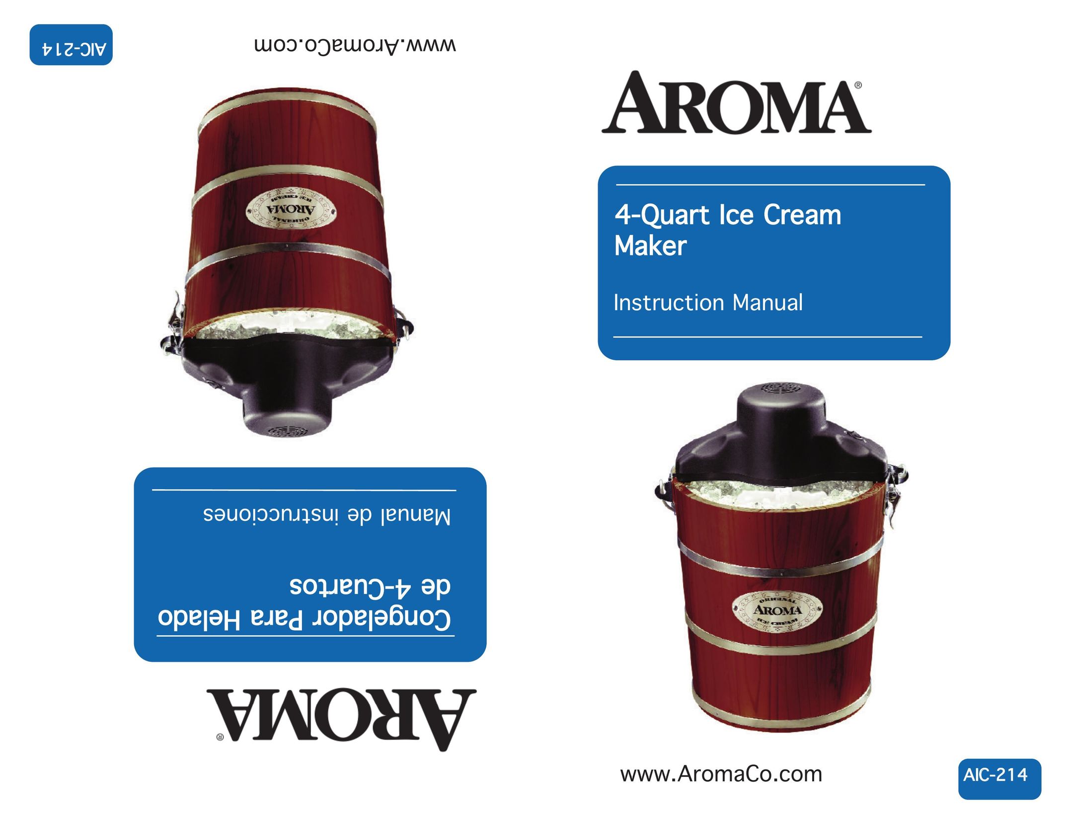 Aroma AIC-214 Frozen Dessert Maker User Manual