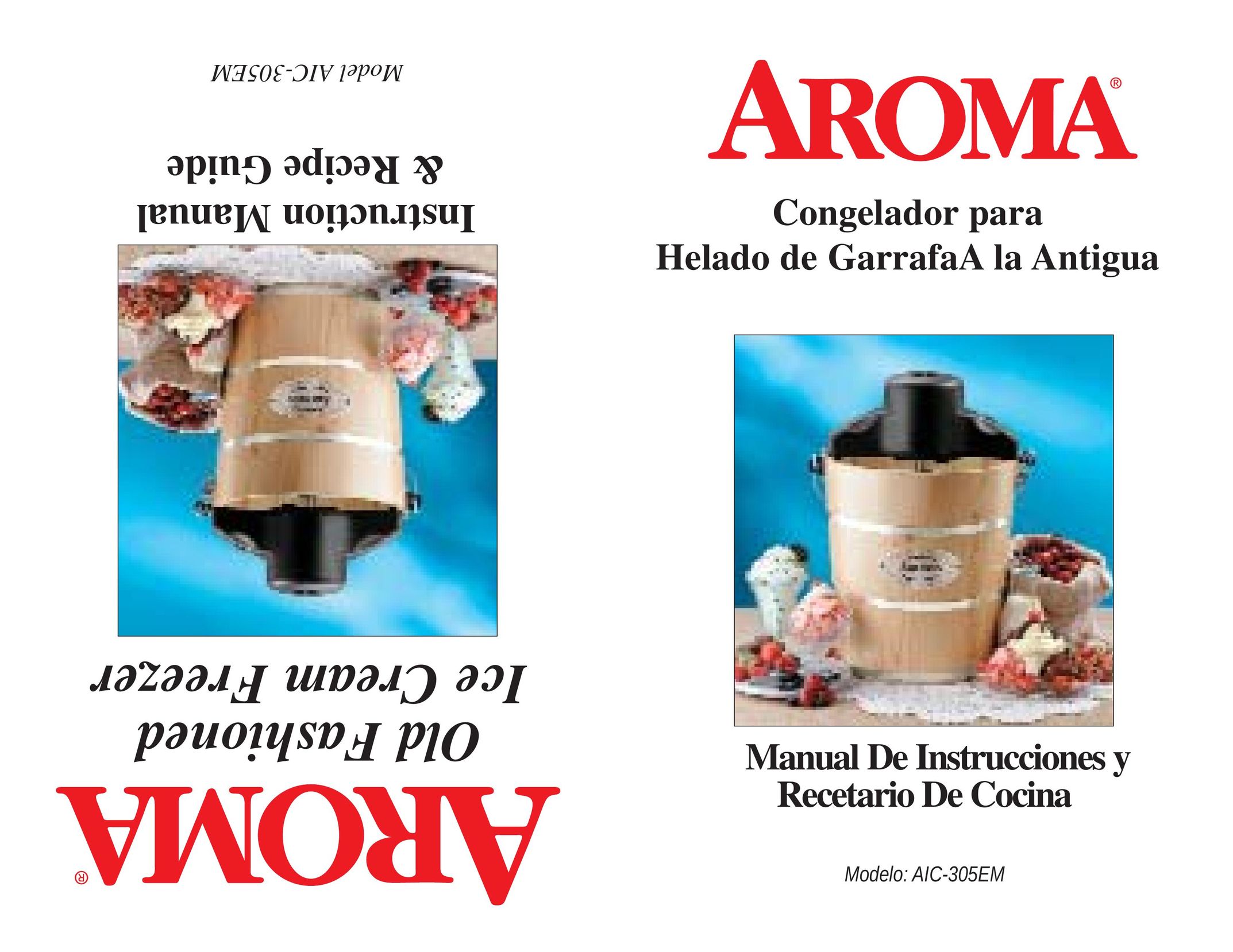Aroma AIC-305EM Frozen Dessert Maker User Manual