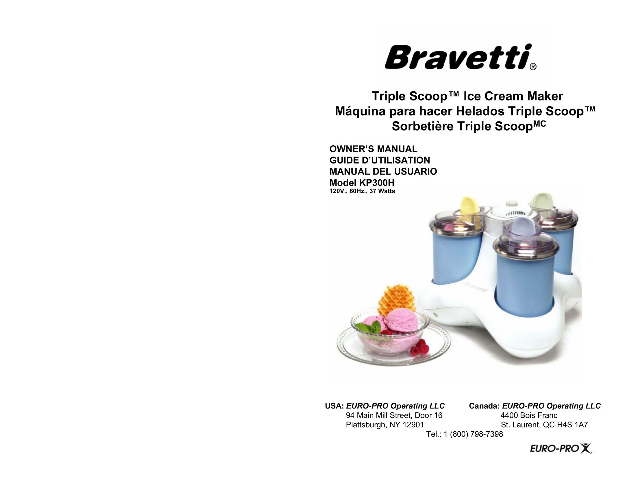 Bravetti KP300H Frozen Dessert Maker User Manual