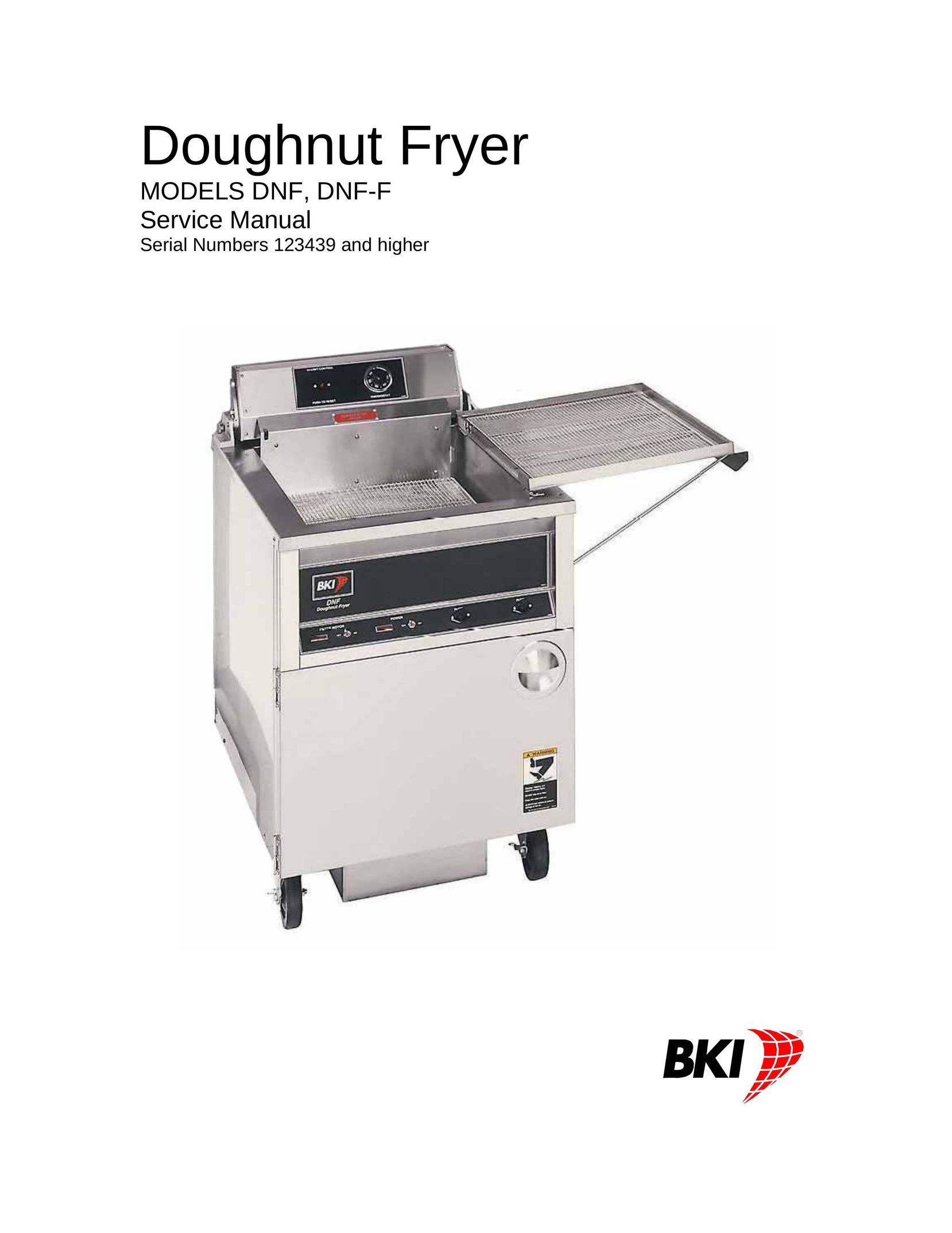 Bakers Pride Oven DNF Fryer User Manual